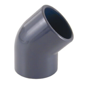 PVC-U 45º elbow solvent socket