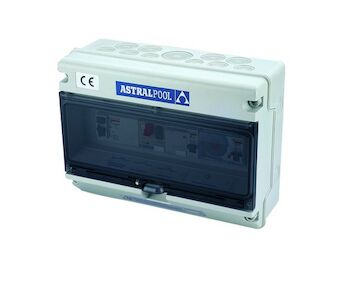 Control box for pumps overload protection and underwater light with differential protection - Single phase
