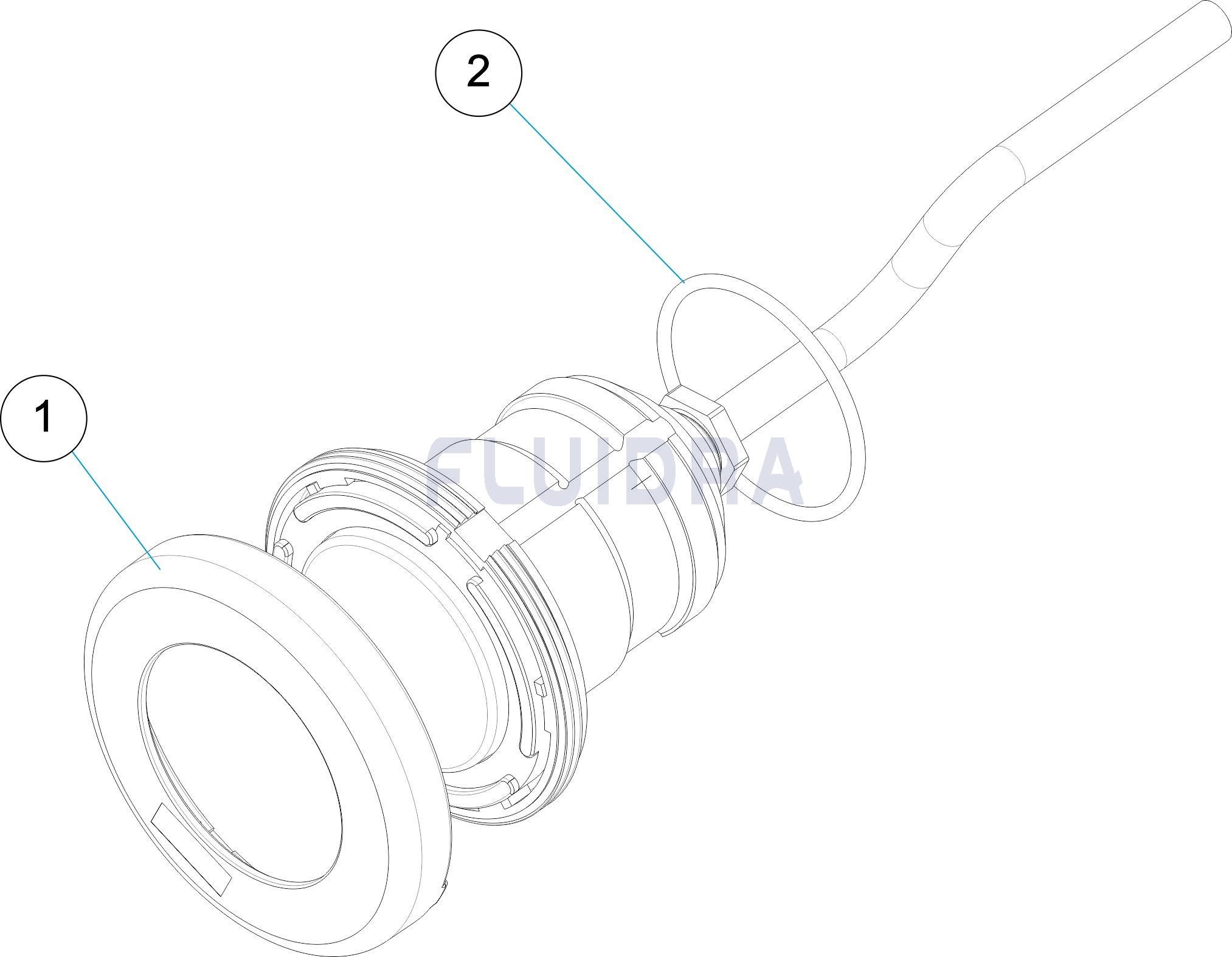 Snap-in RGB light colour - White decorative ring