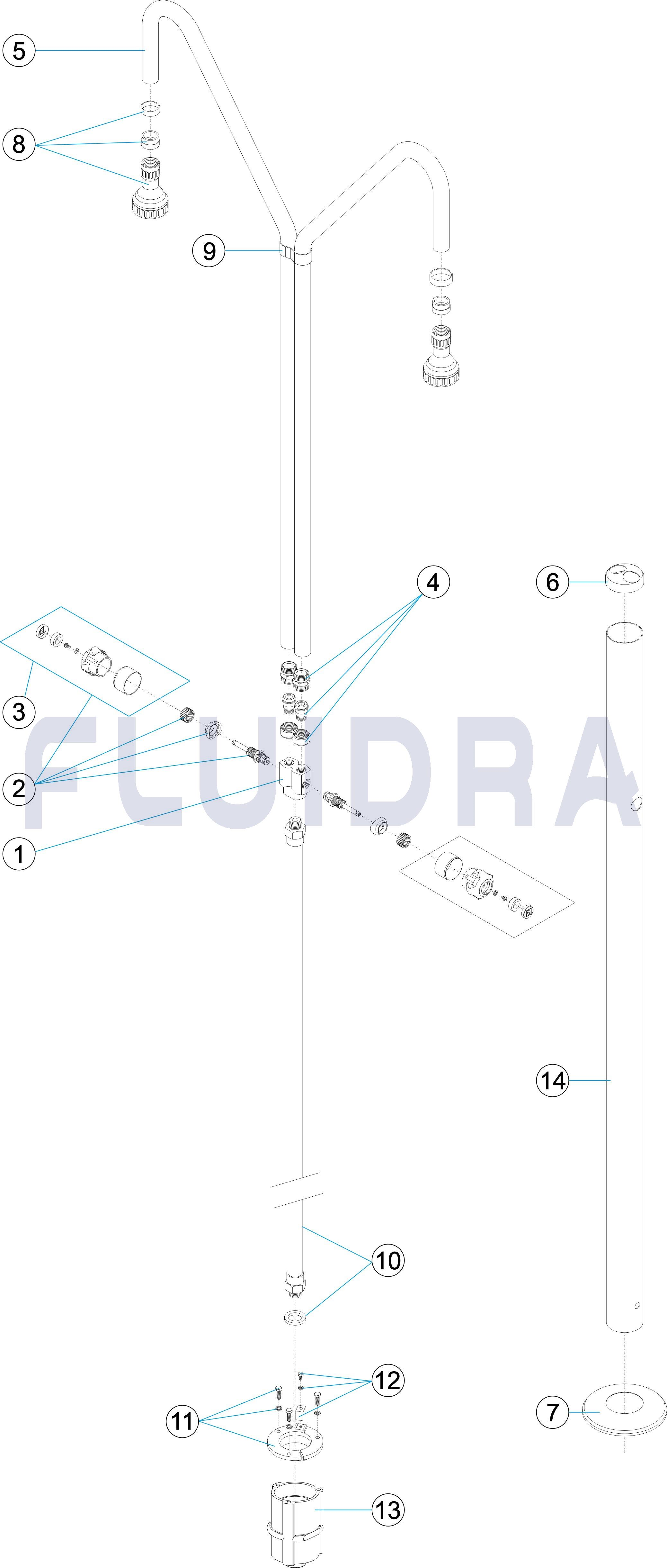 Ducha ''teléfono'' y grifo lavapiés