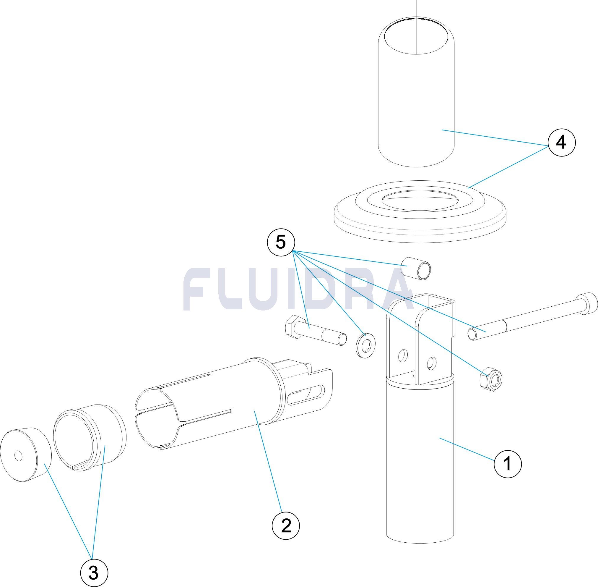 Anclaje articulado sin pletina