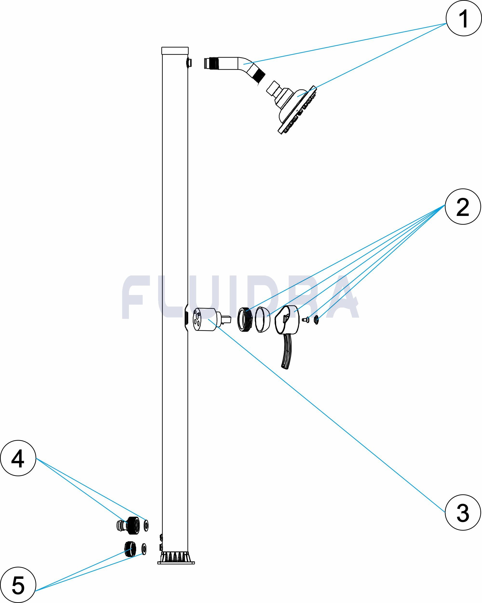 P17 - Ducha solar Garden 17l 