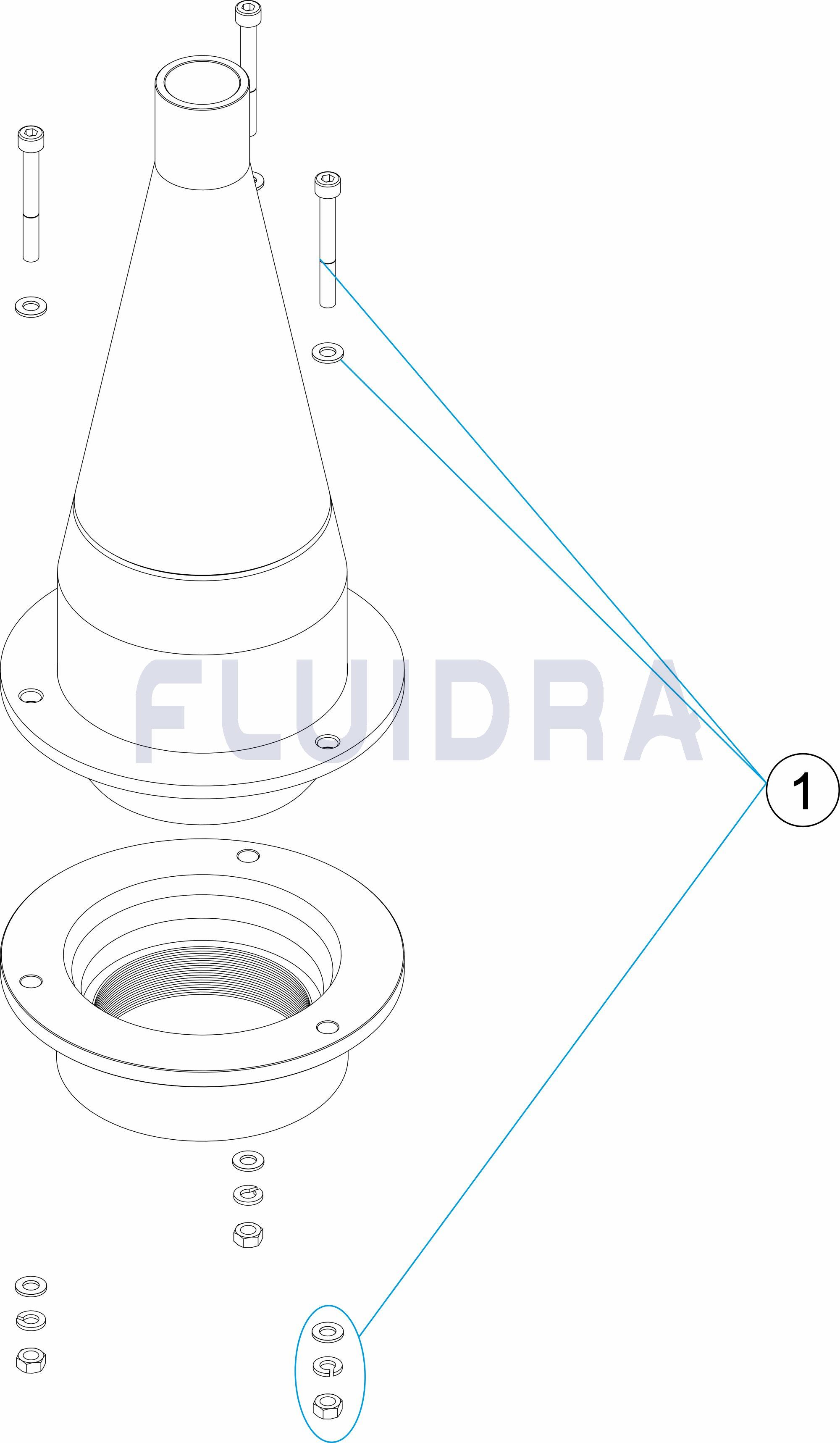 BIG SPEAR NOZZLE 25 - surtidor de agua vertical - Acero Inoxidable AISI316