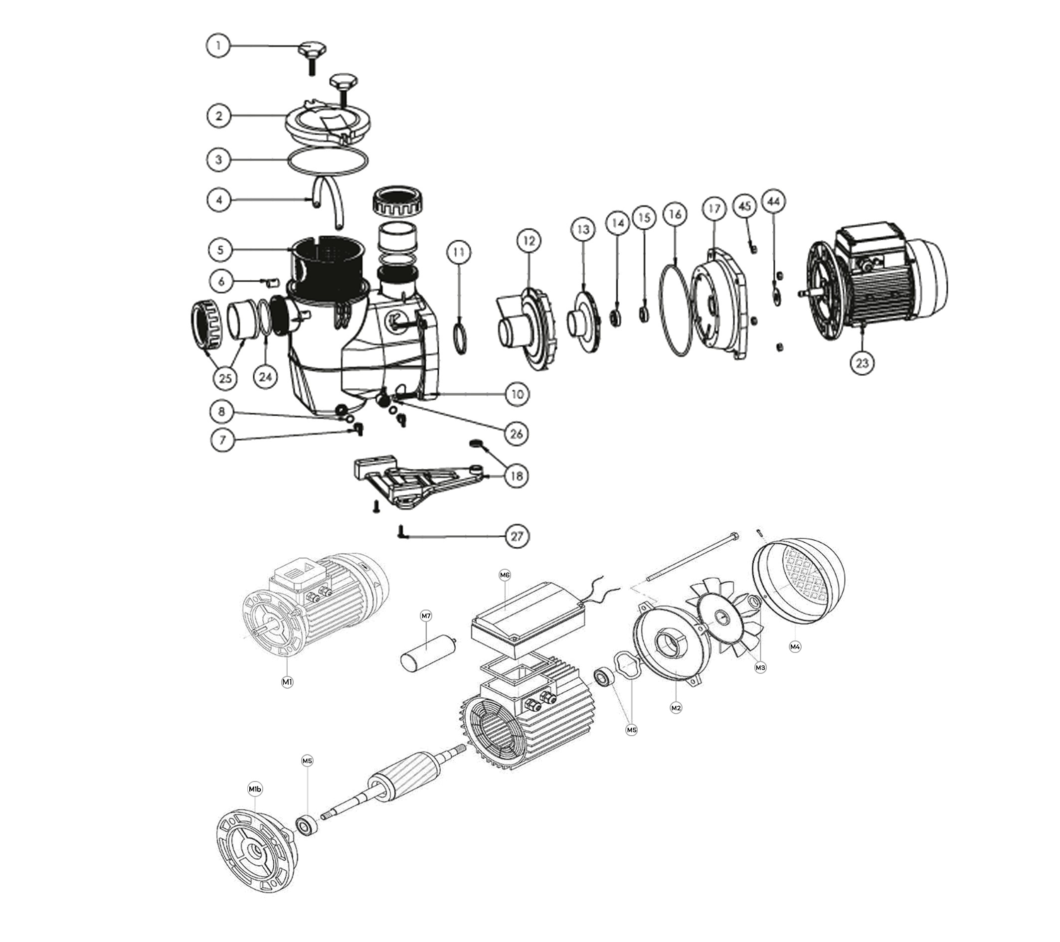 BOMBA KSE 0,50 CV 7,5 M³/H MON