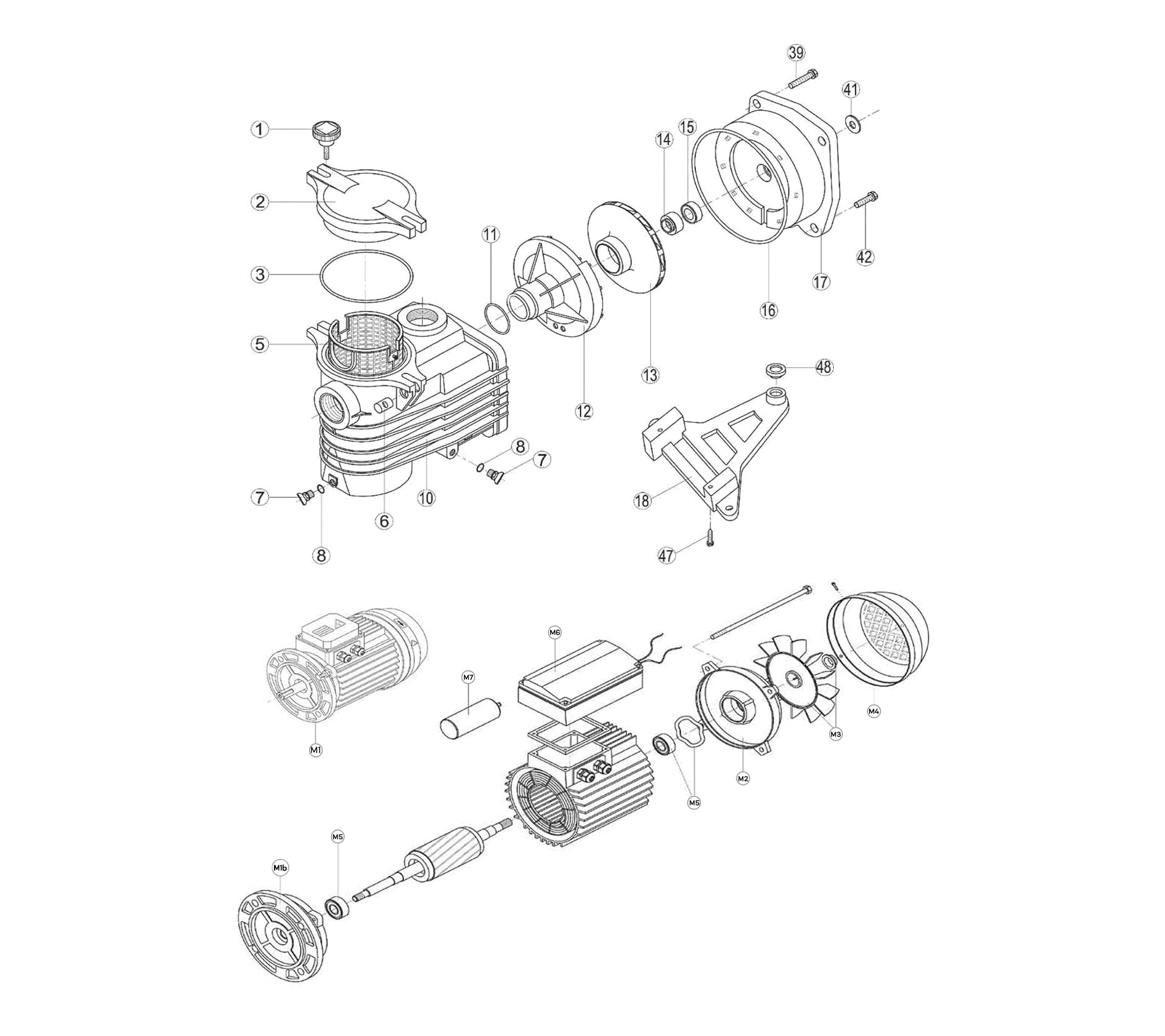 BOMBA ONDINA  0,33 CV  7 M³/H