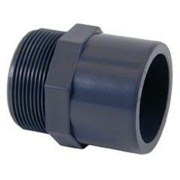 PVC-U adaptor nipple solvent socket x BSP male thread