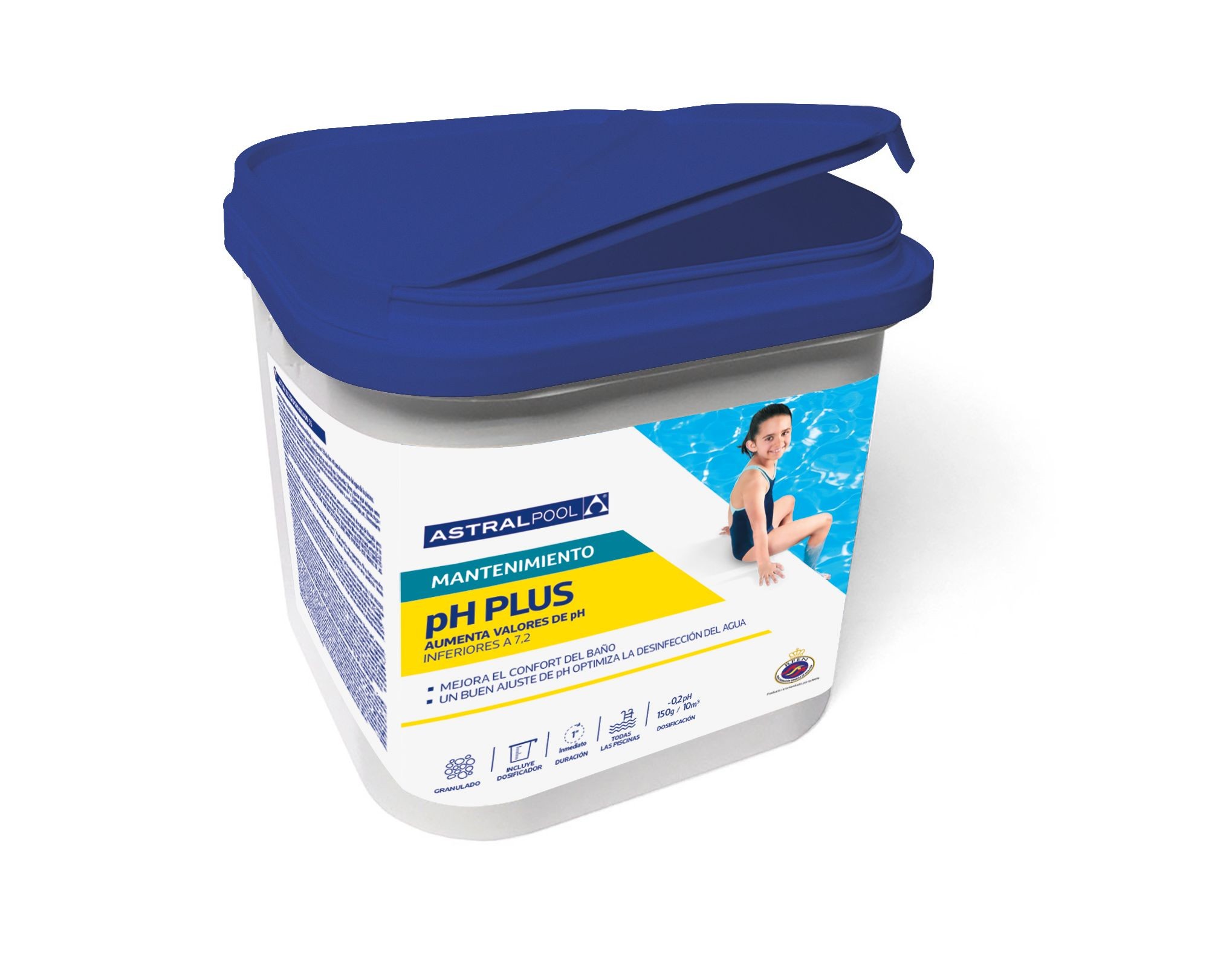 Químicos para piscinas Astralpool 20 Solid pH plus Manutenção