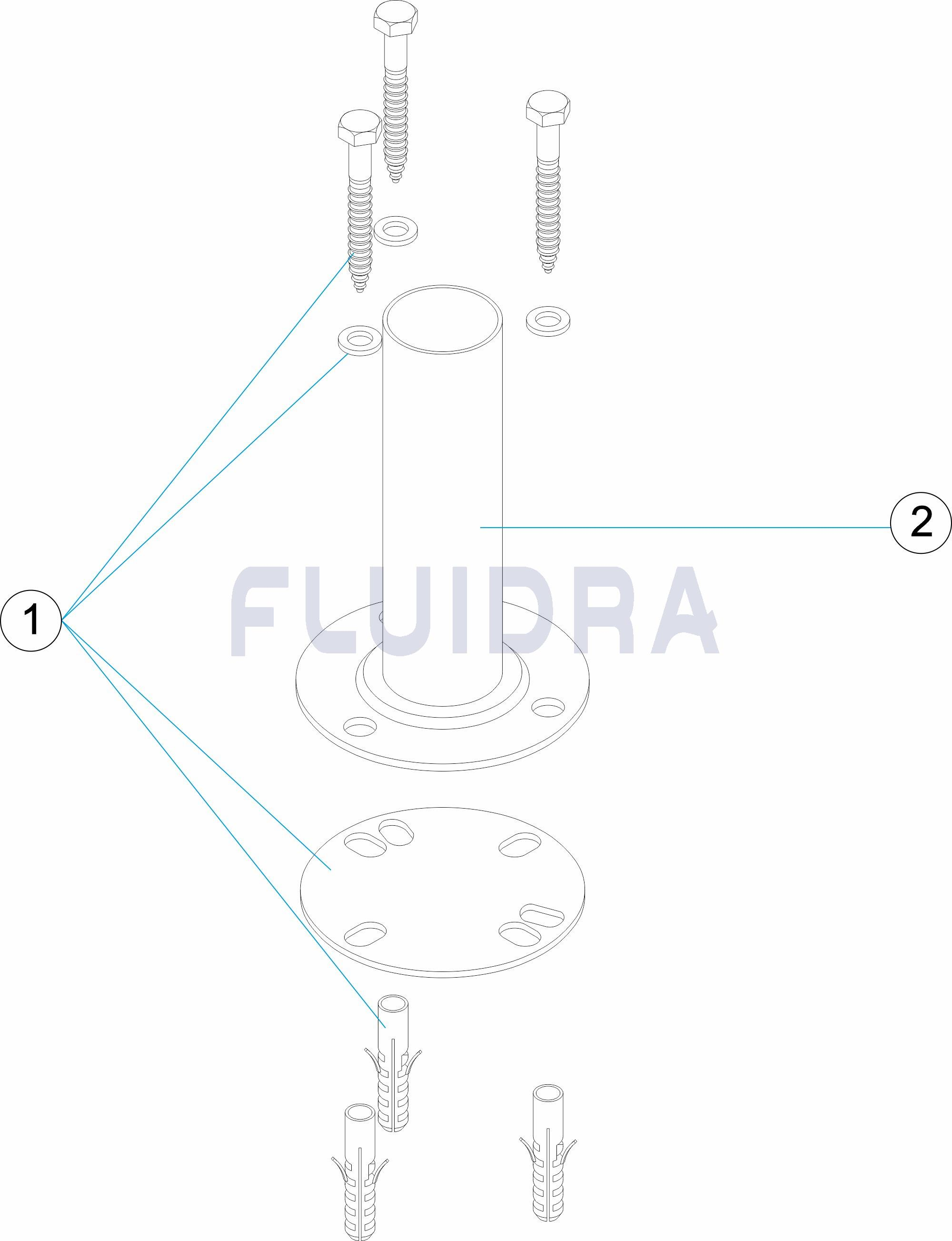 Conjunto de 2 anclajes