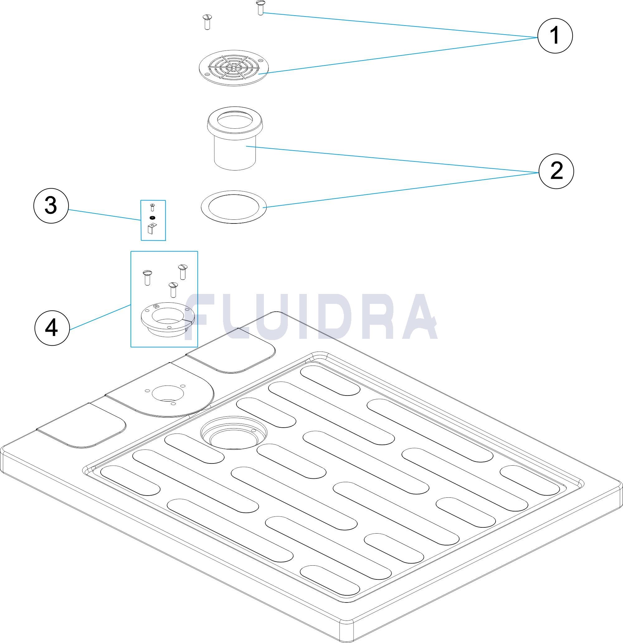 Con anclaje Ø 43 mm