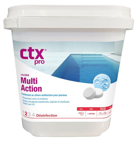 Produits chimiques pour piscines: CTX-393 MultiAction 5 tablets