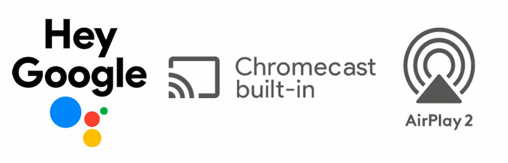 Google Assistant, Chromecast built in och AirPlay 2