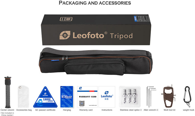 Mitä Leofoto Ranger LS-225C+LH25 sisältää