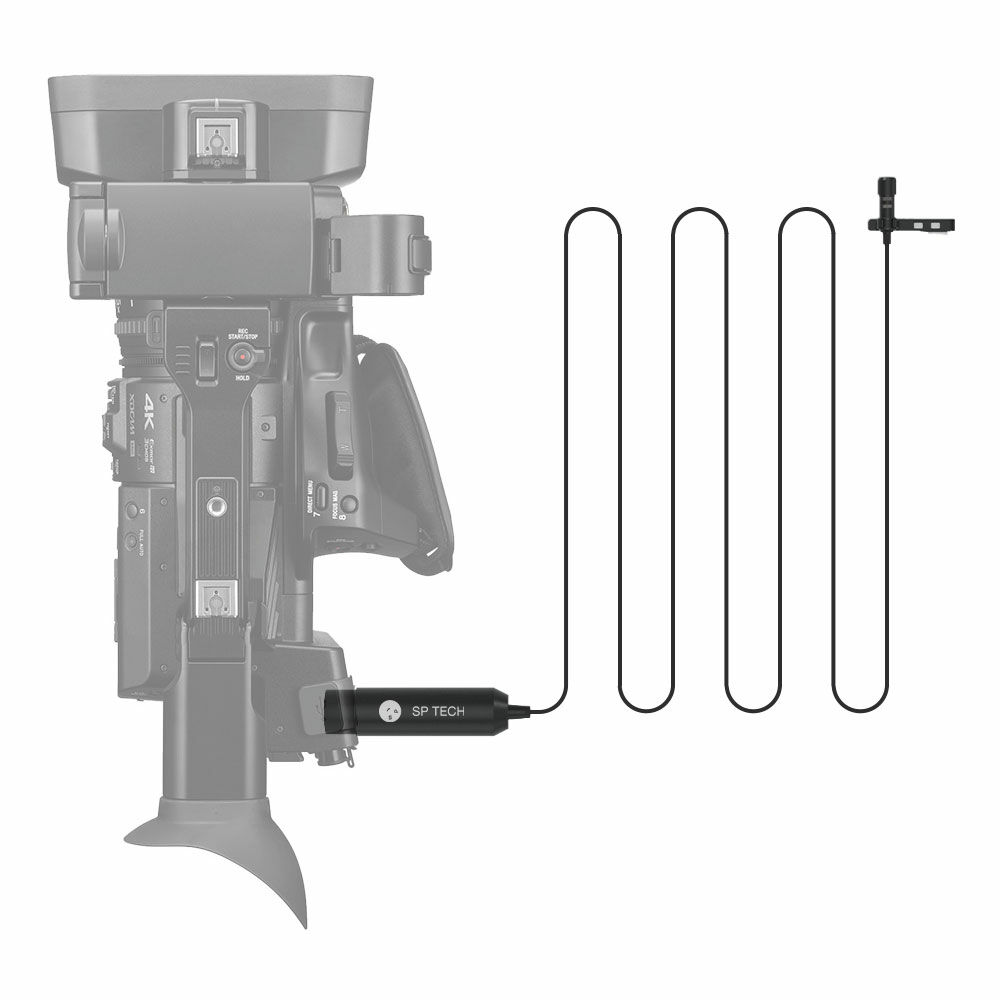 Myggmikrofon med XLR-kontakt