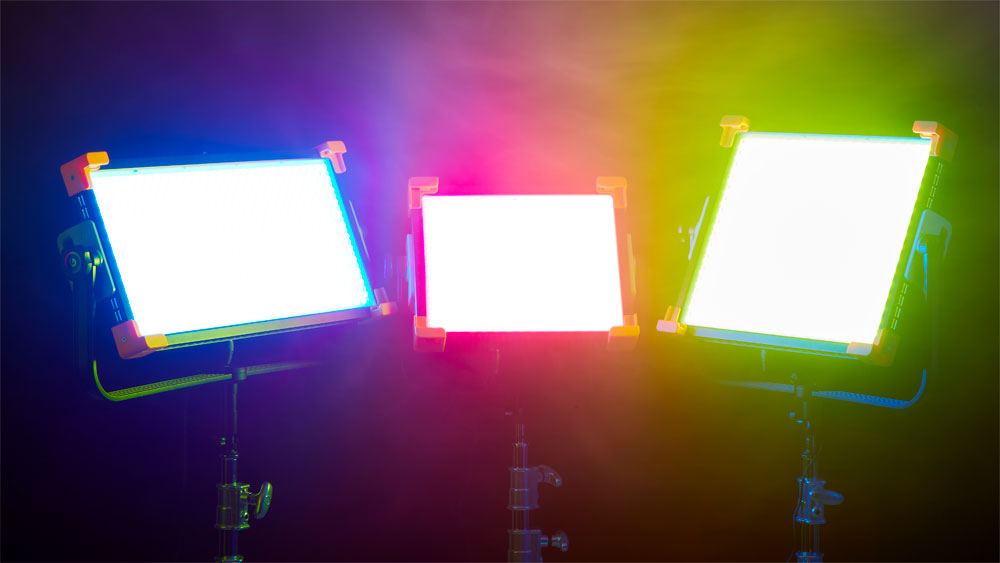 Godox LED Panel LD75, 150R och LD150Rs i RGB läget