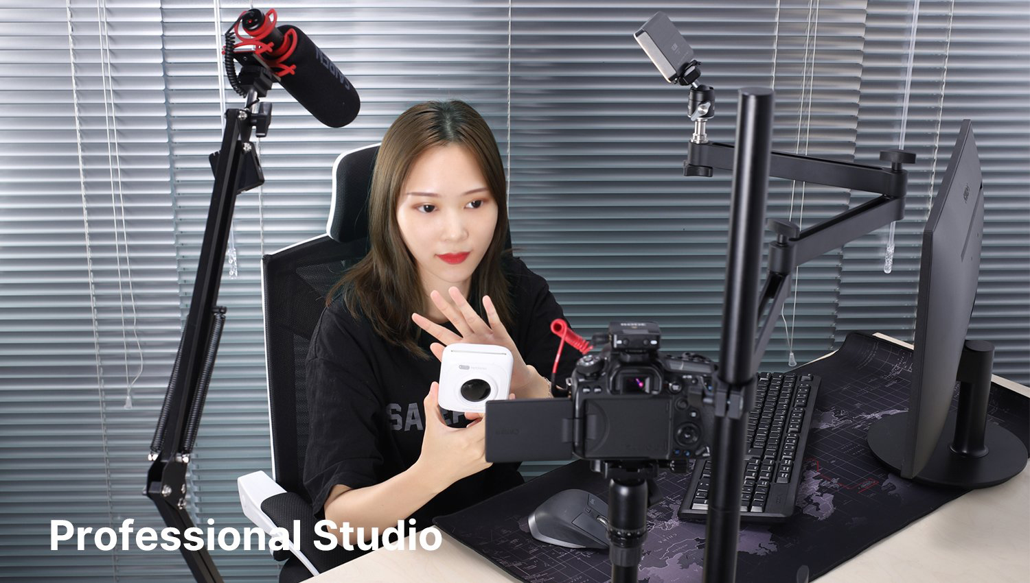 Streamingstudio med Ulanzi Universal Live Broadcast