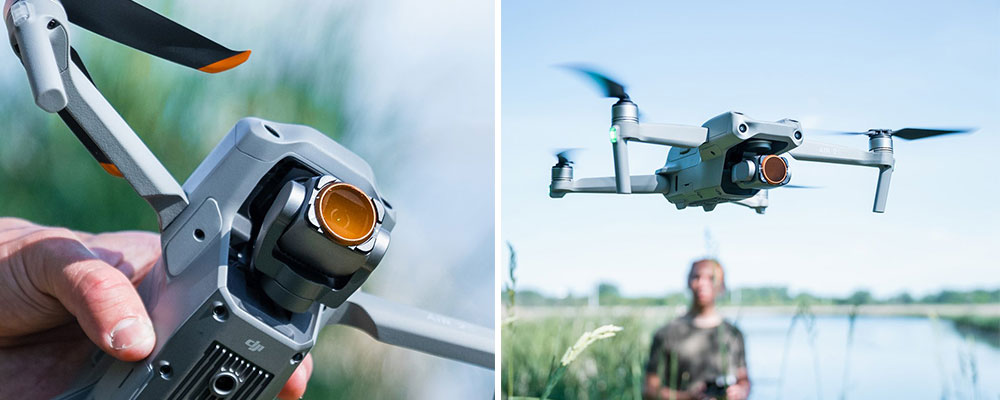 Dji Air 2s med Polarpro-fitler