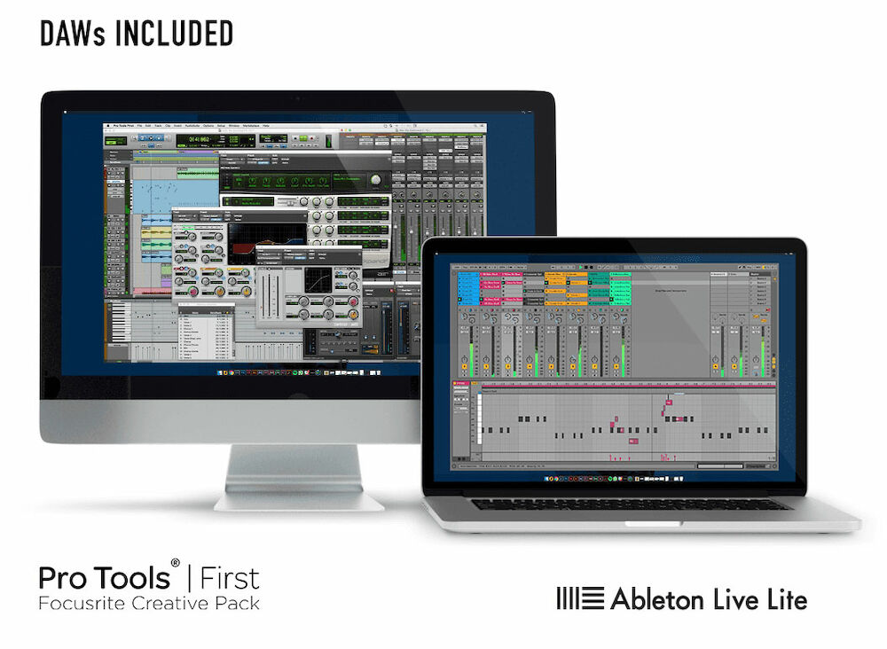 Focusrite Scarlett ljudkort skickar med flera programvaror