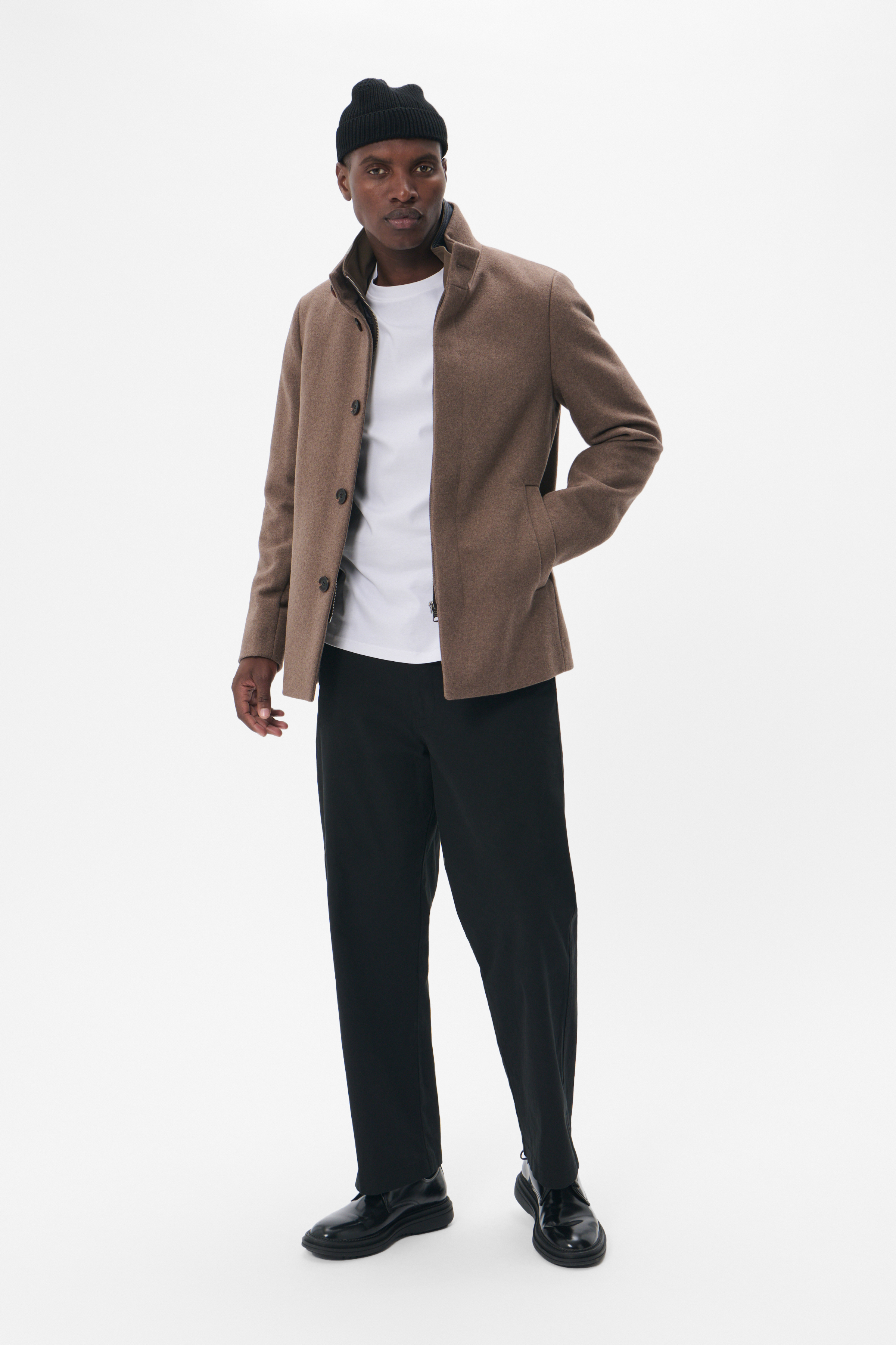 MAharvey Short Jacket in walnut colour