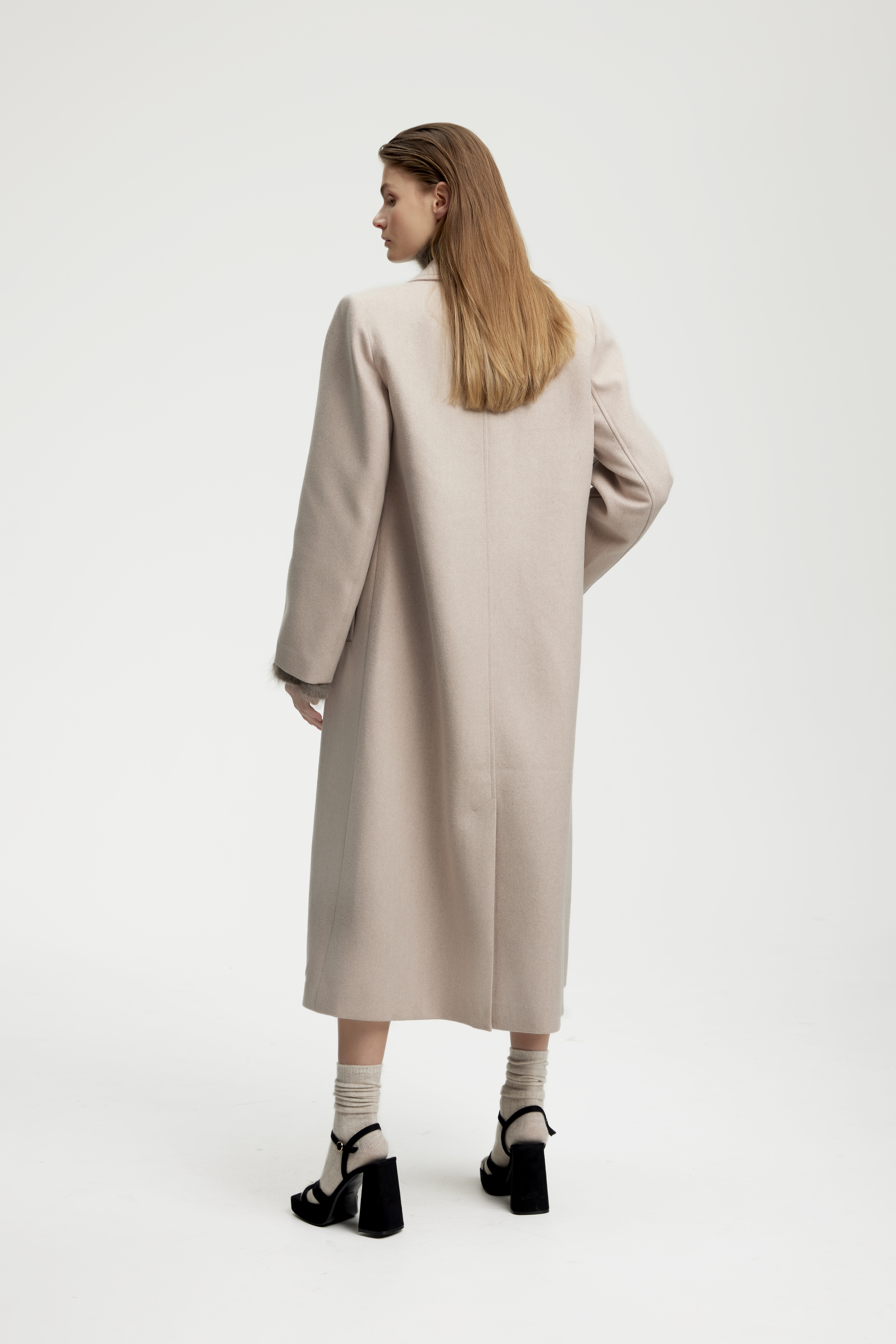 MaleneGZ Coat in string color