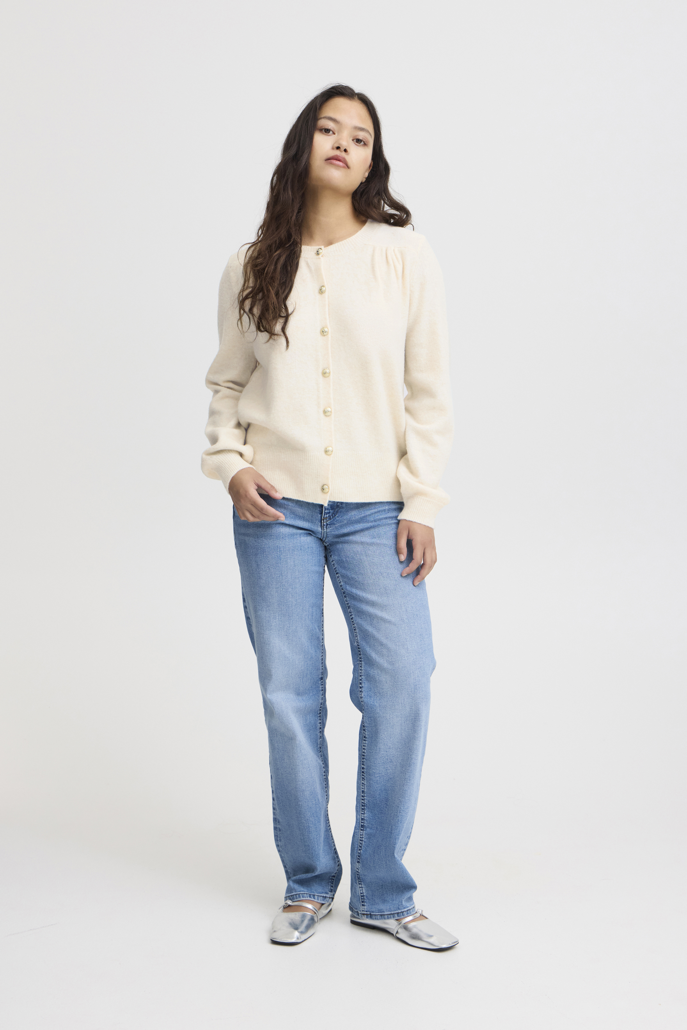 売れ筋商品|||イチ ニット&セーター レディース アウター IHLIYANNA - Cardigan - almond milk IHLIYANNA Cardigan in almond milk colour | ICHI
