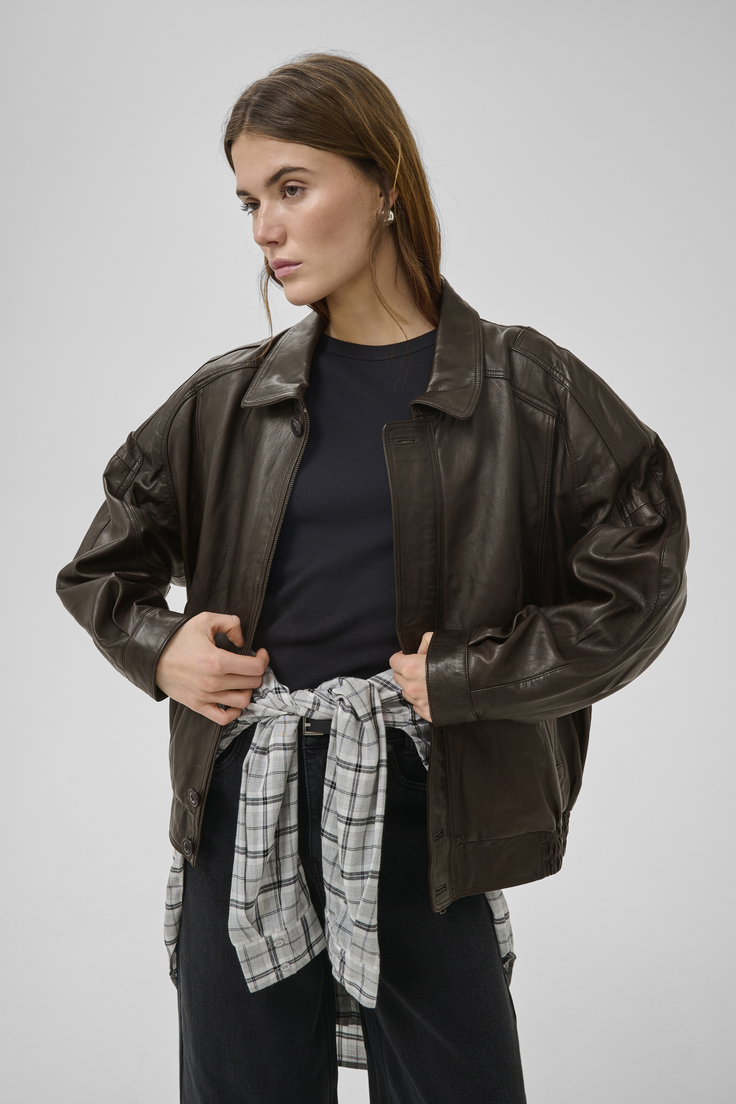 AkelaMW Leather jacket in delicioso lamb leather