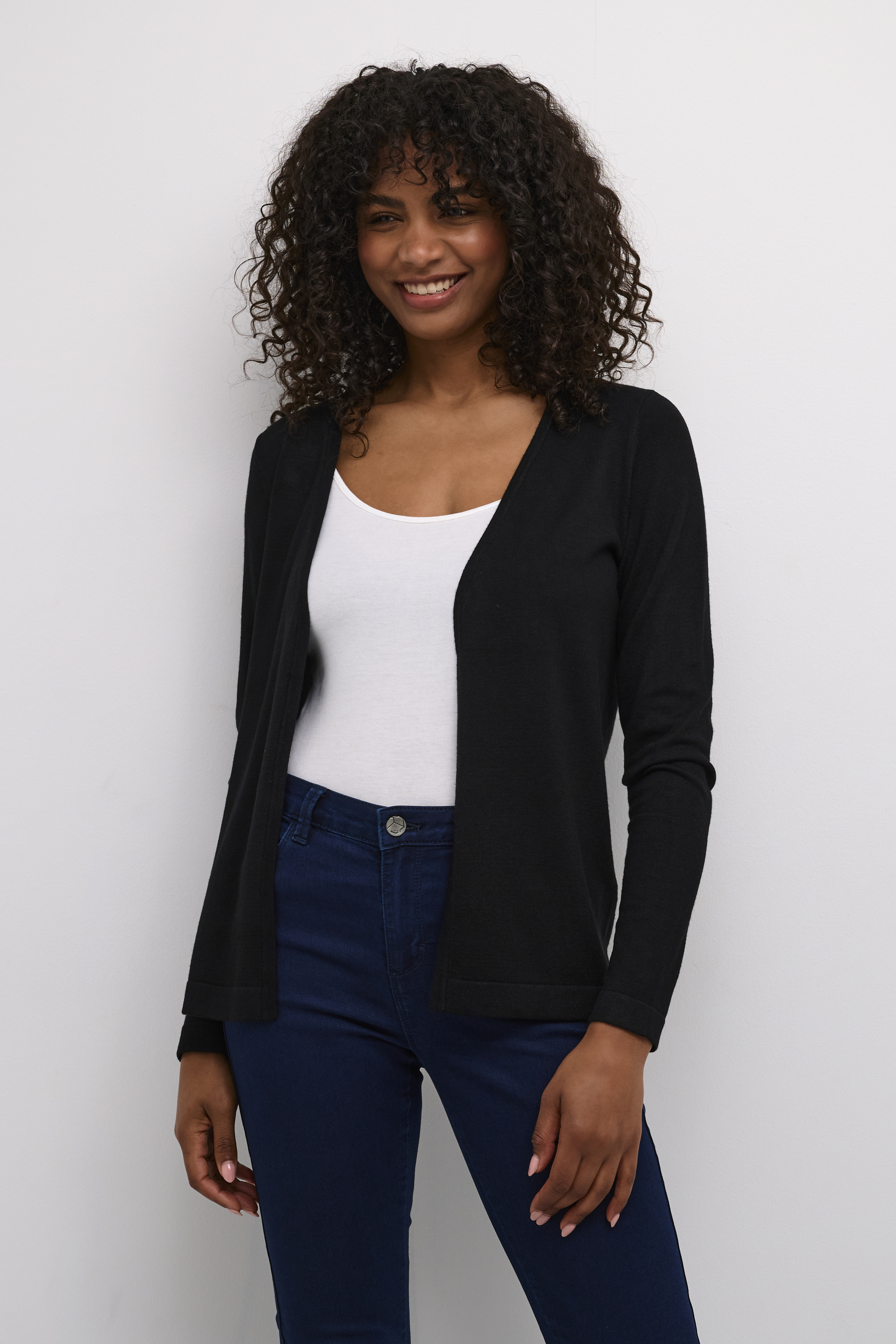 KAfenia Cardigan in black deep colour | KAFFE Clothing