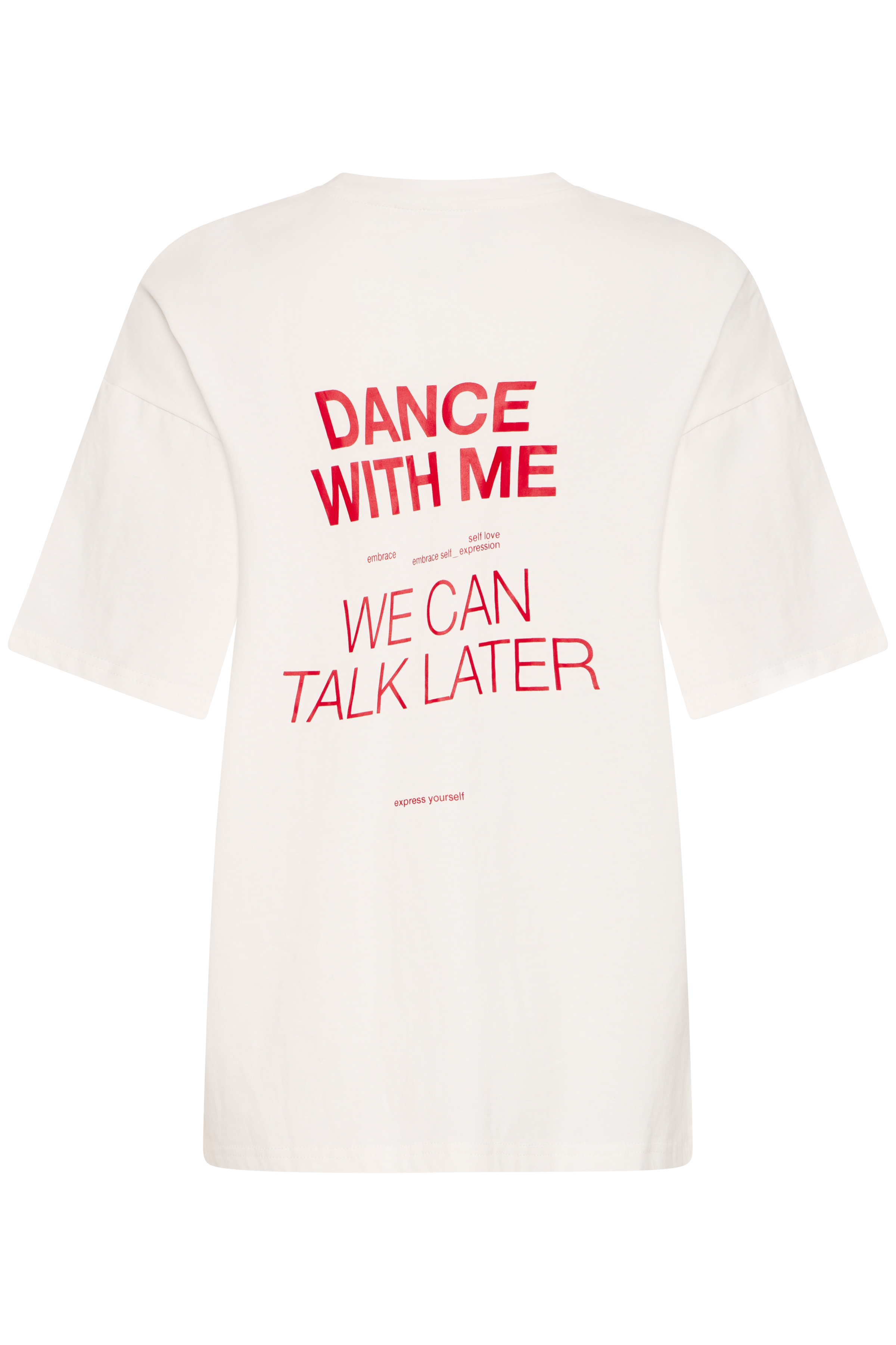 売れ筋商品|||イチ Tシャツ レディース トップス IHPENDO - Print T-shirt - cloud dancer IXBEXI T-shirt in cloud dancer cotton | ICHI
