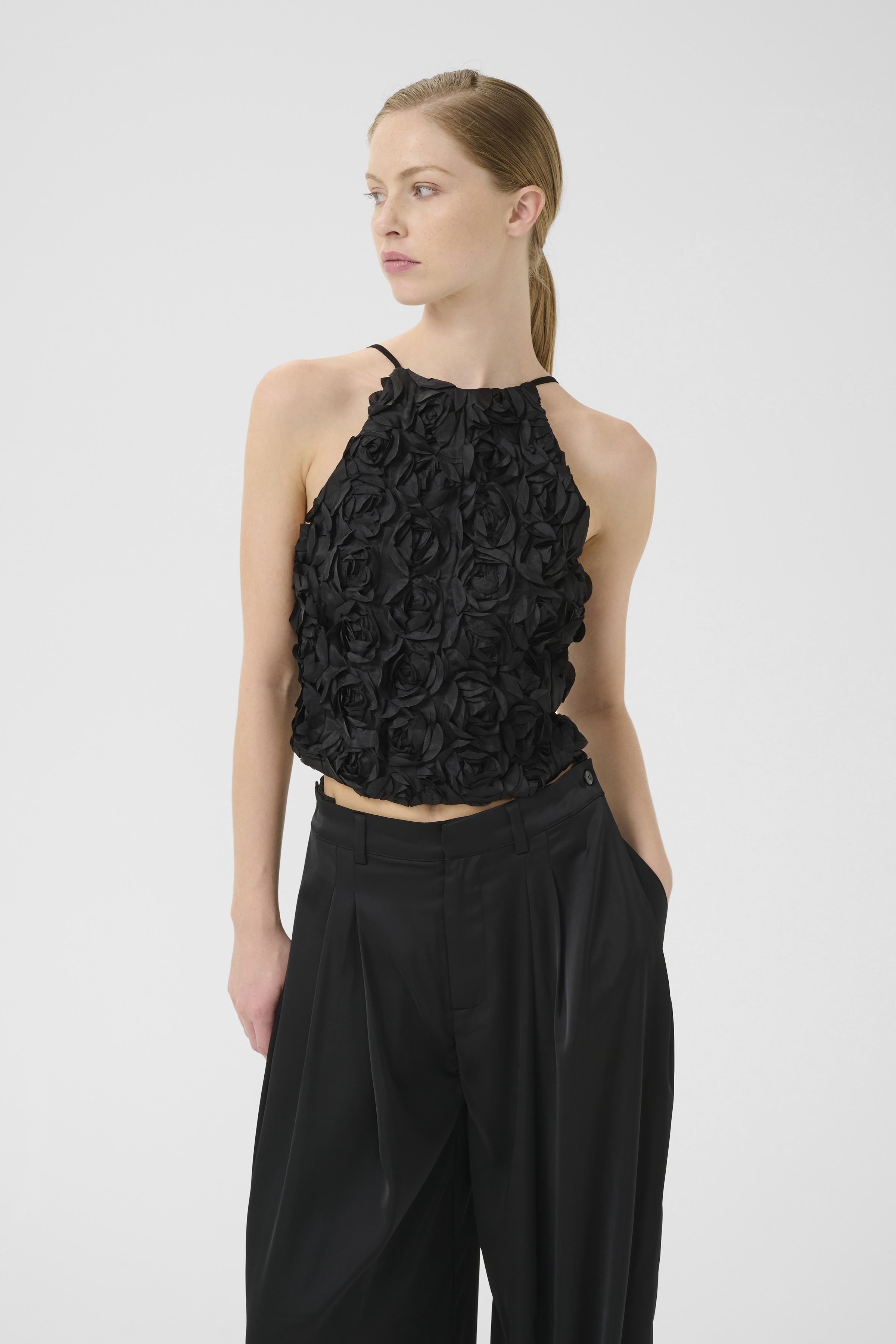 【完売品】gajess Ribbon Blouse 36 black Ribbon blouse | Gajess