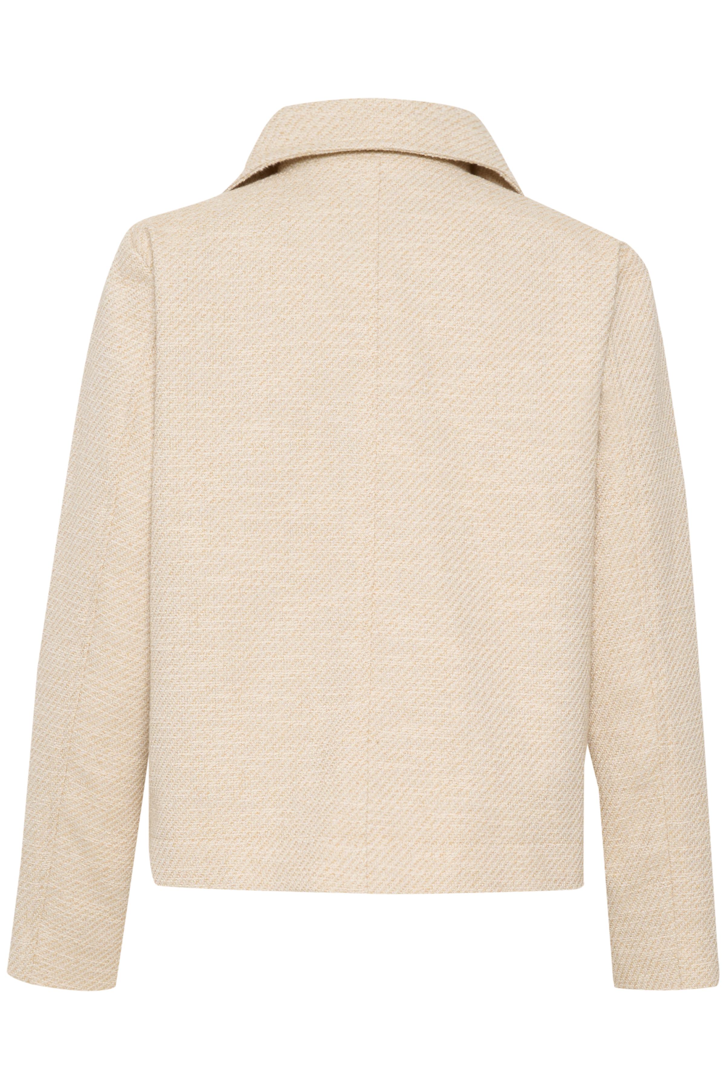 EvalinaPW Short jacket in natural melange colour | Part Two