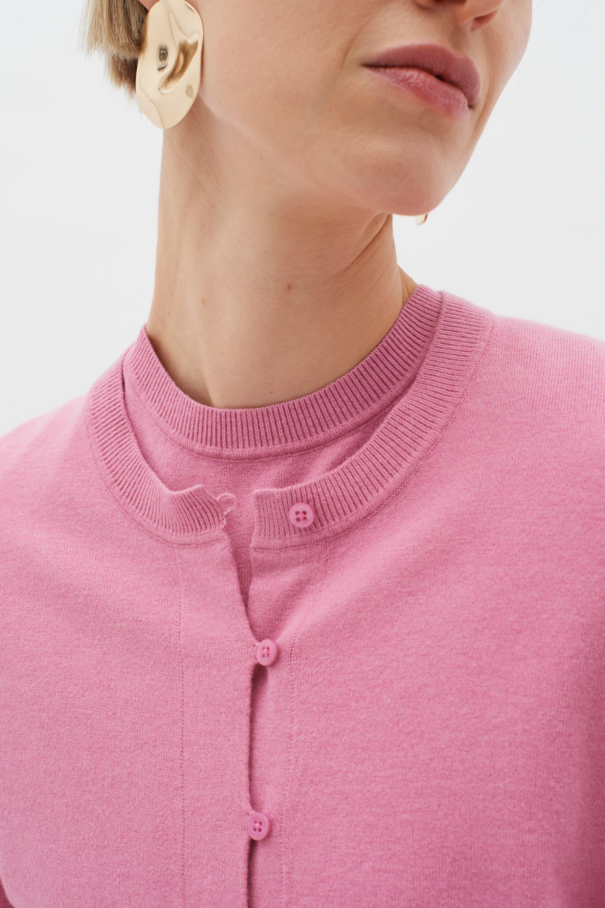 KellsieIW Vest in cashmere rosekleur