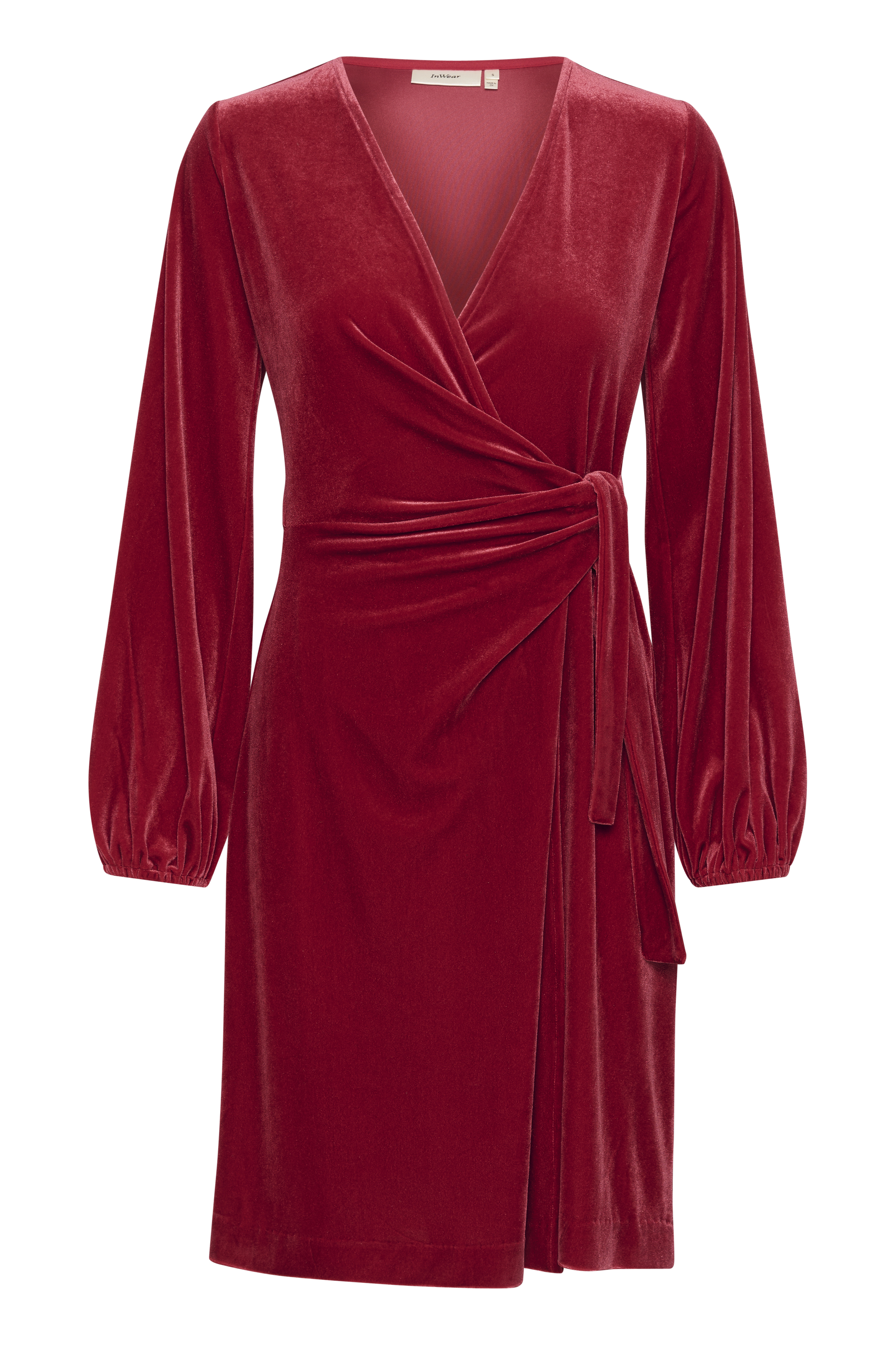 BrynnIW Goriel Velour Wrap Dress PACK FRONT 30110083-303225