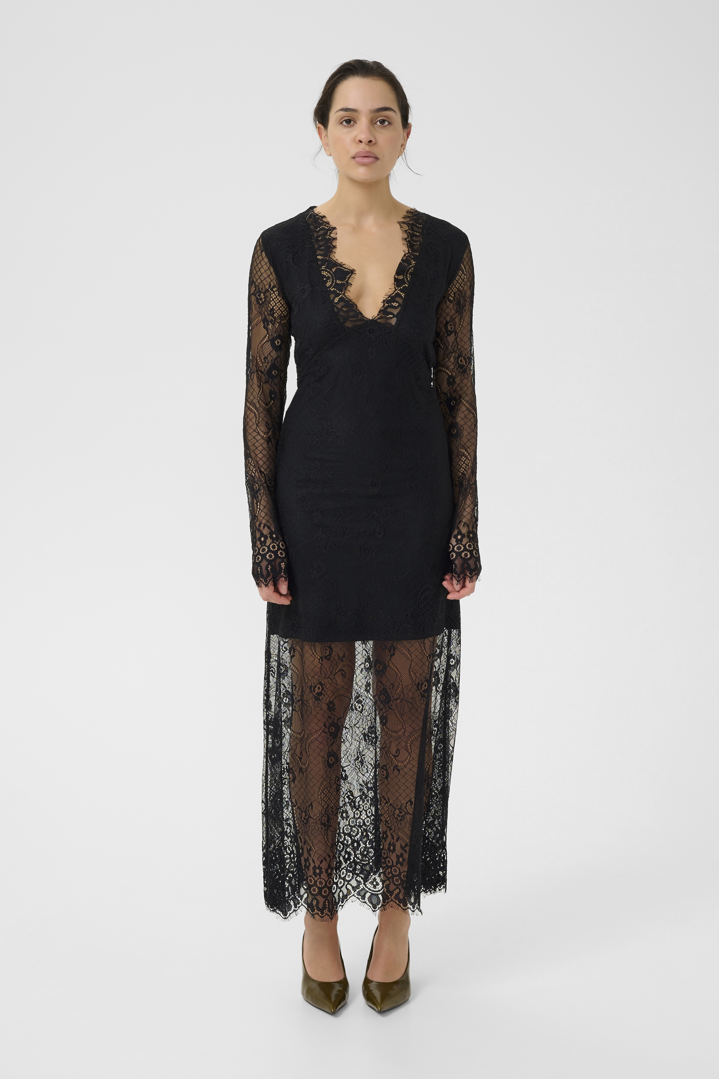 GZliani Lace dress in black nylon