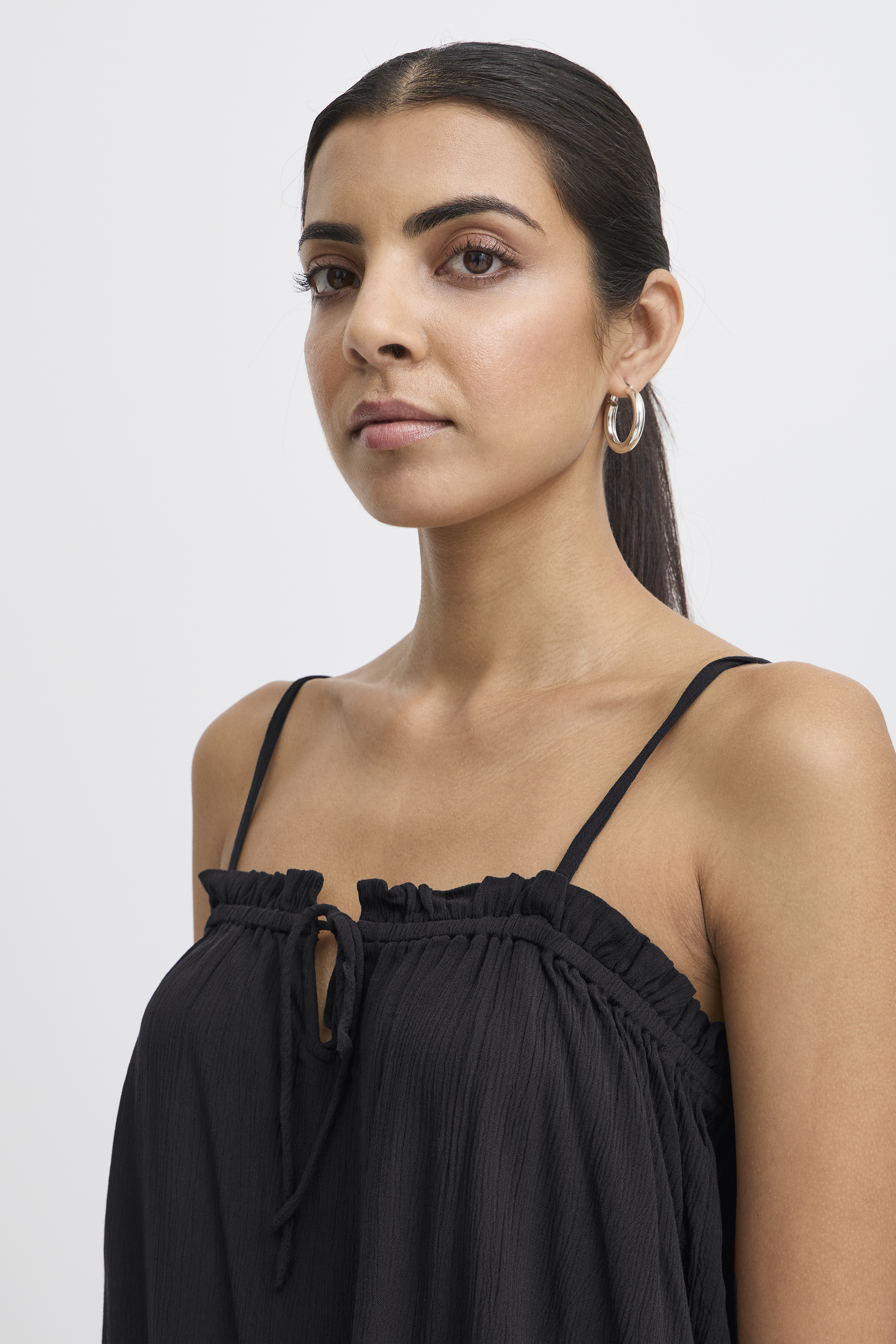 売れ筋商品|||イチ シャツ レディース トップス IHMARRAKECH - Blouse - black IHMARRAKECH Blouse in black viscose | ICHI