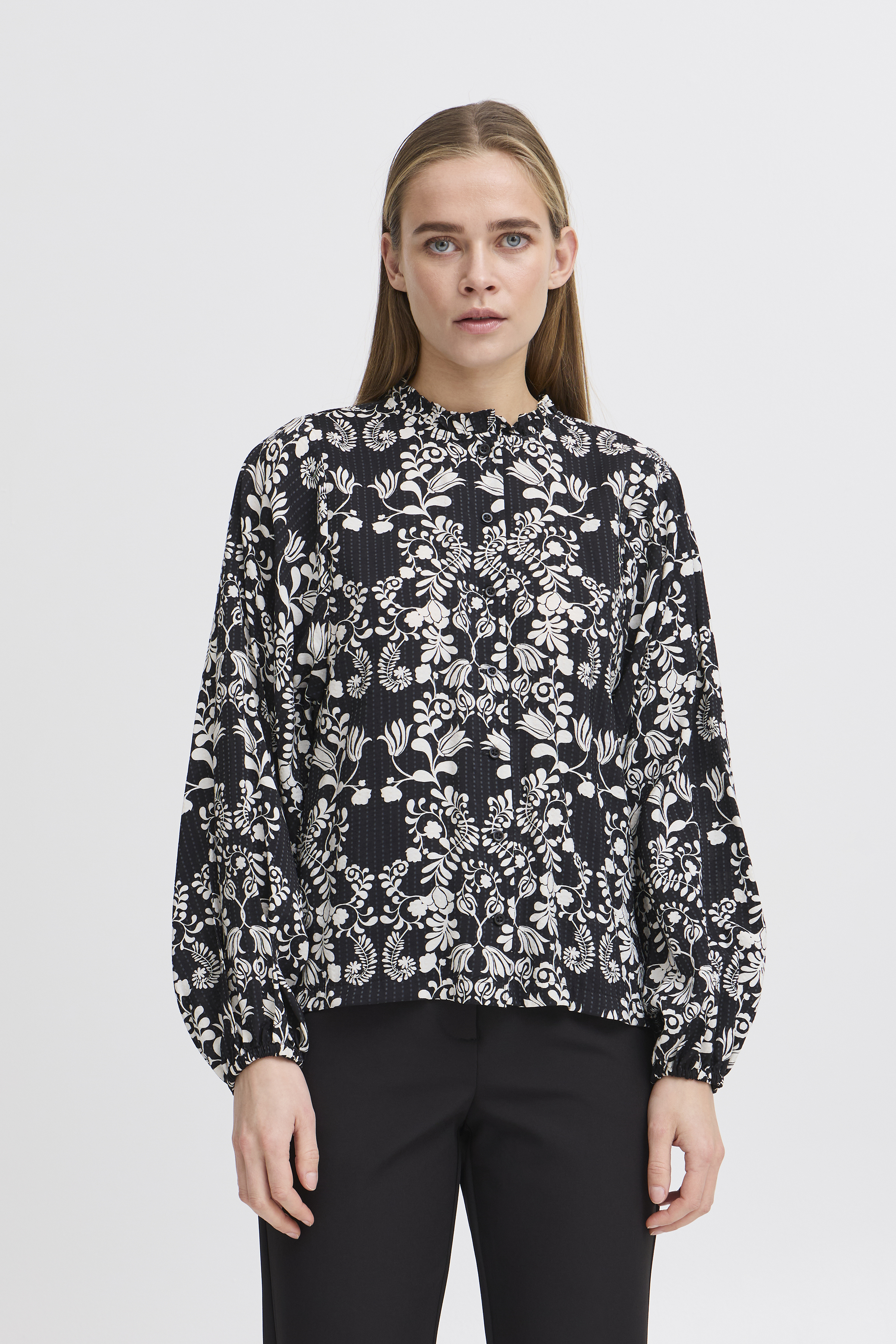売れ筋商品|||イチ シャツ レディース トップス IHTAIANA - Blouse - cornstalk leo print イチ シャツ レディース トップス IHTAIANA - Blouse