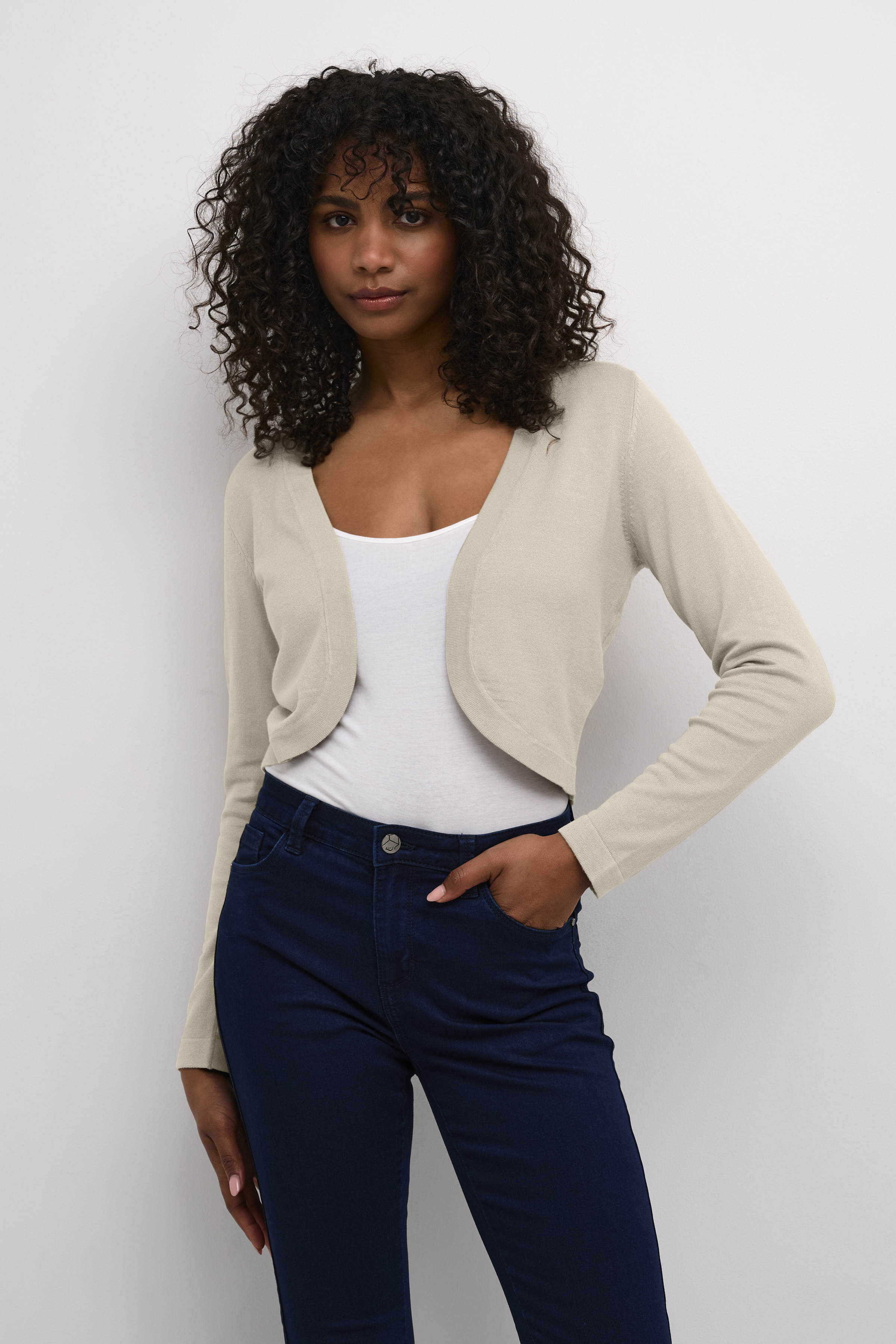Kaffe ASTRID BOLERO - Cardigan - aventurine/verde