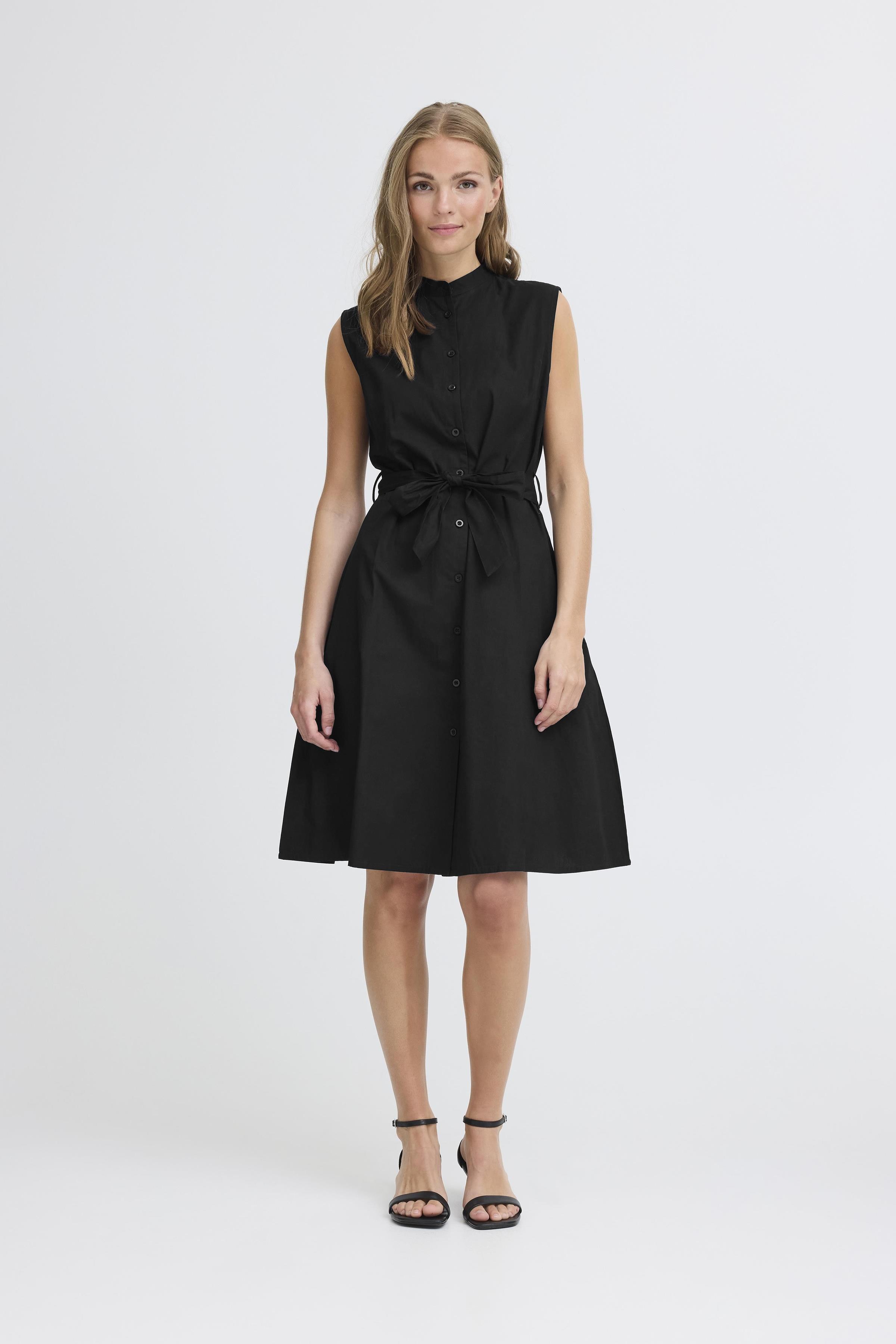 IHFANTY Dress in black cotton | ICHI