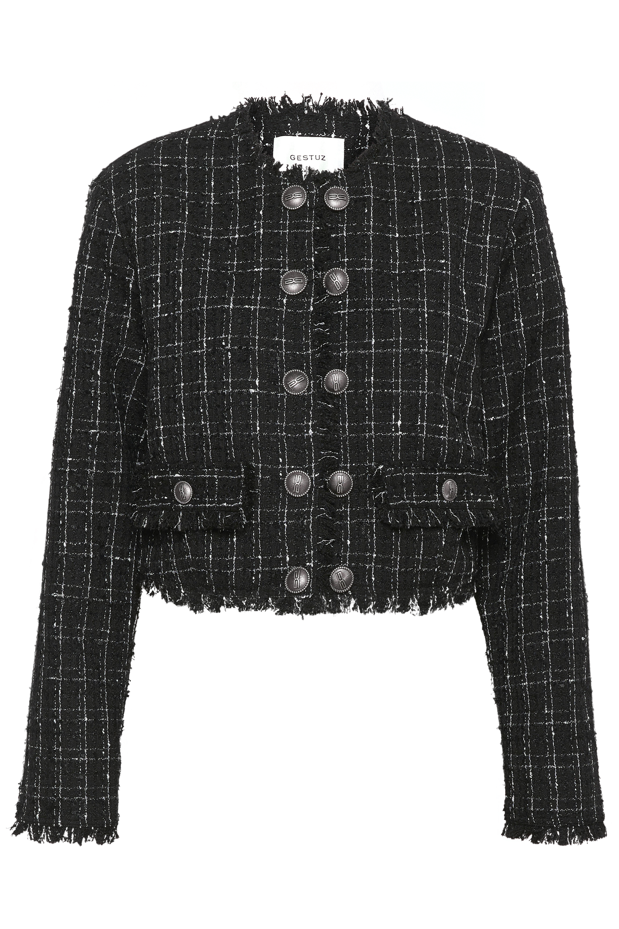 GaellyGZ Dress in blacknwhite check polyester