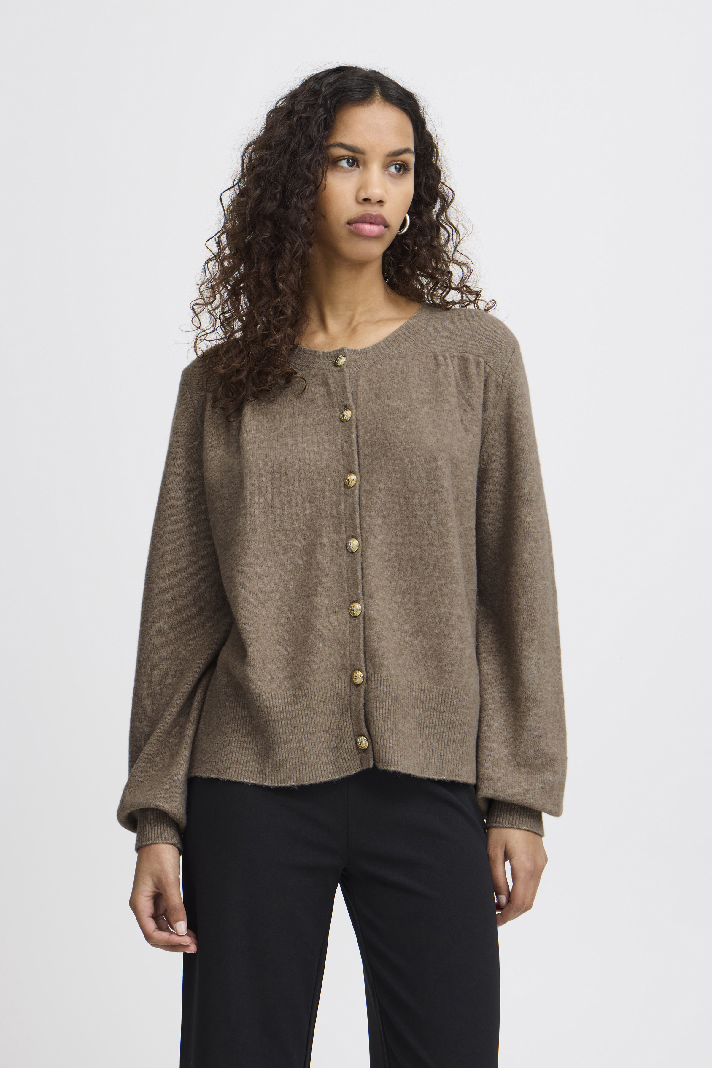 売れ筋商品|||イチ ニット&セーター レディース アウター IHLIYANNA - Cardigan - fungi IHLIYANNA Cardigan in fungi colour | ICHI