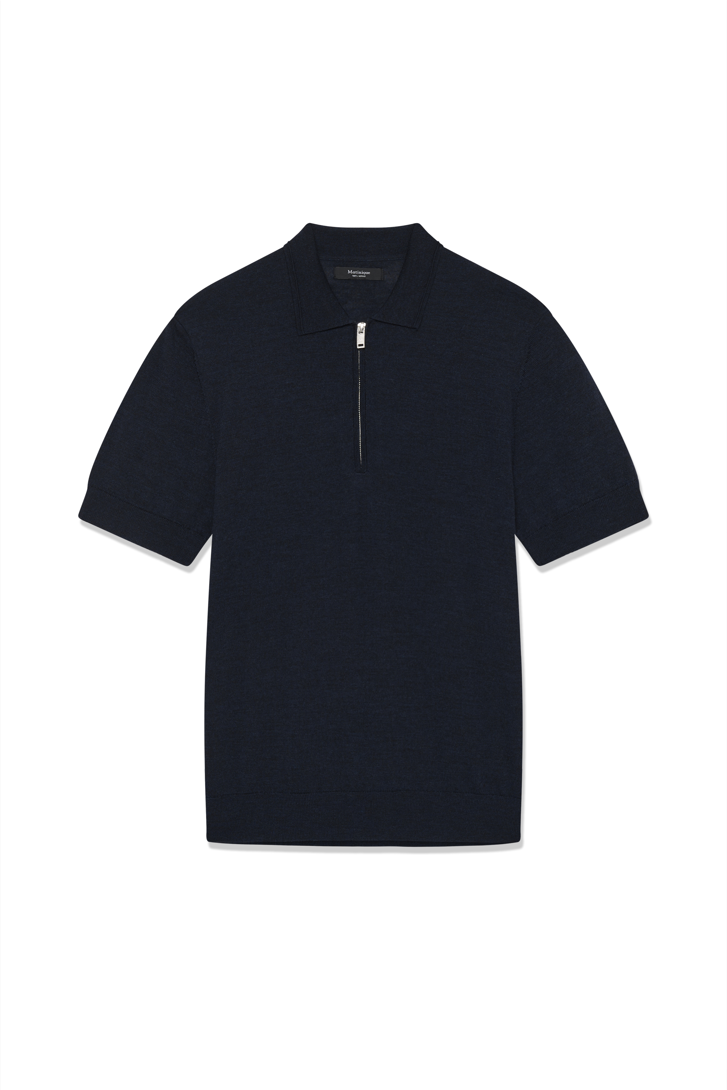 MAPOLO KNIT IN DARK NAVY MELANGE / BLUE WOOL