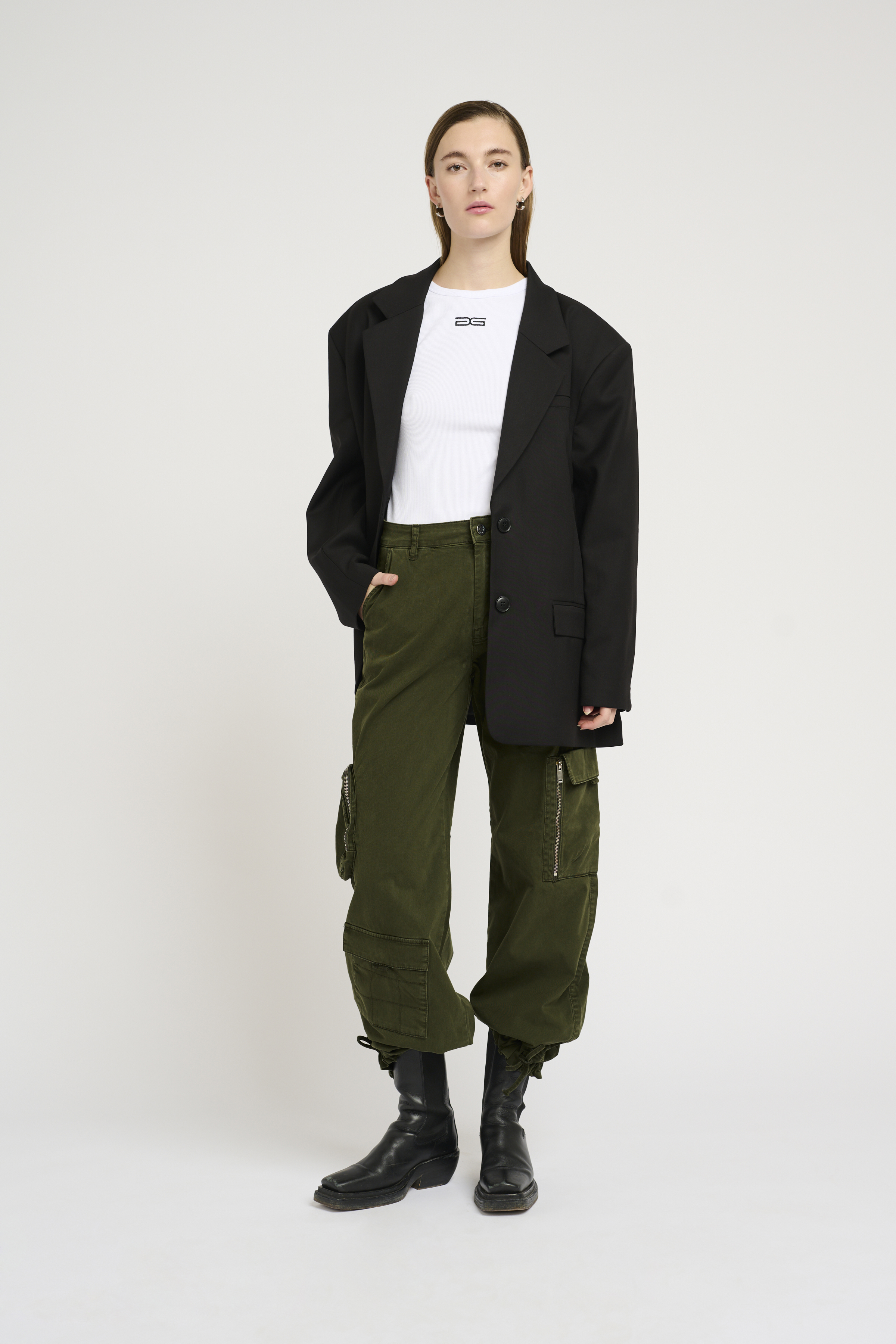 ChineaGZ Cargo trousers in deep depths cotton