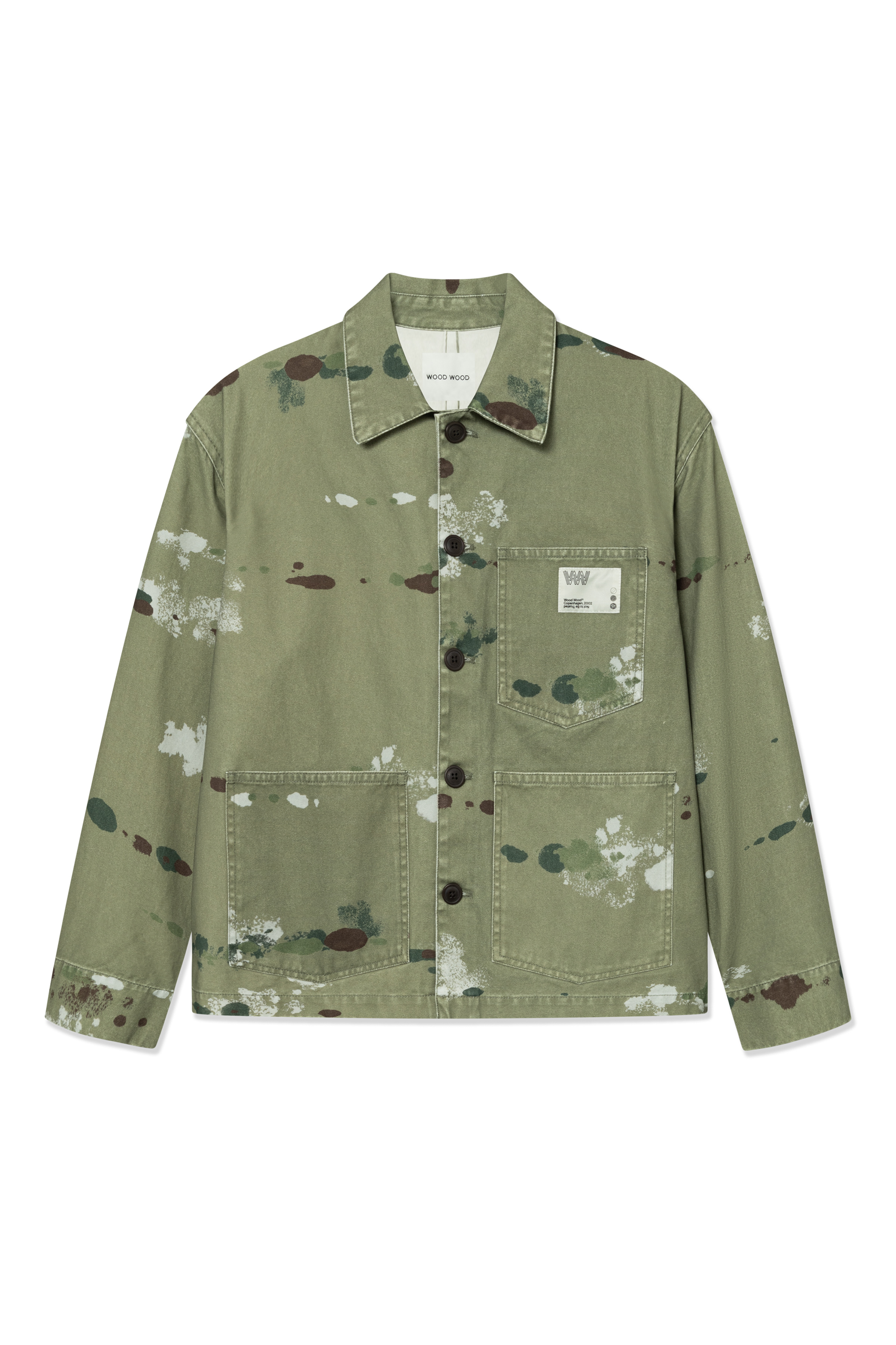 WWStefan Worker Jacket in camo drops / nature cotton | WoodWood