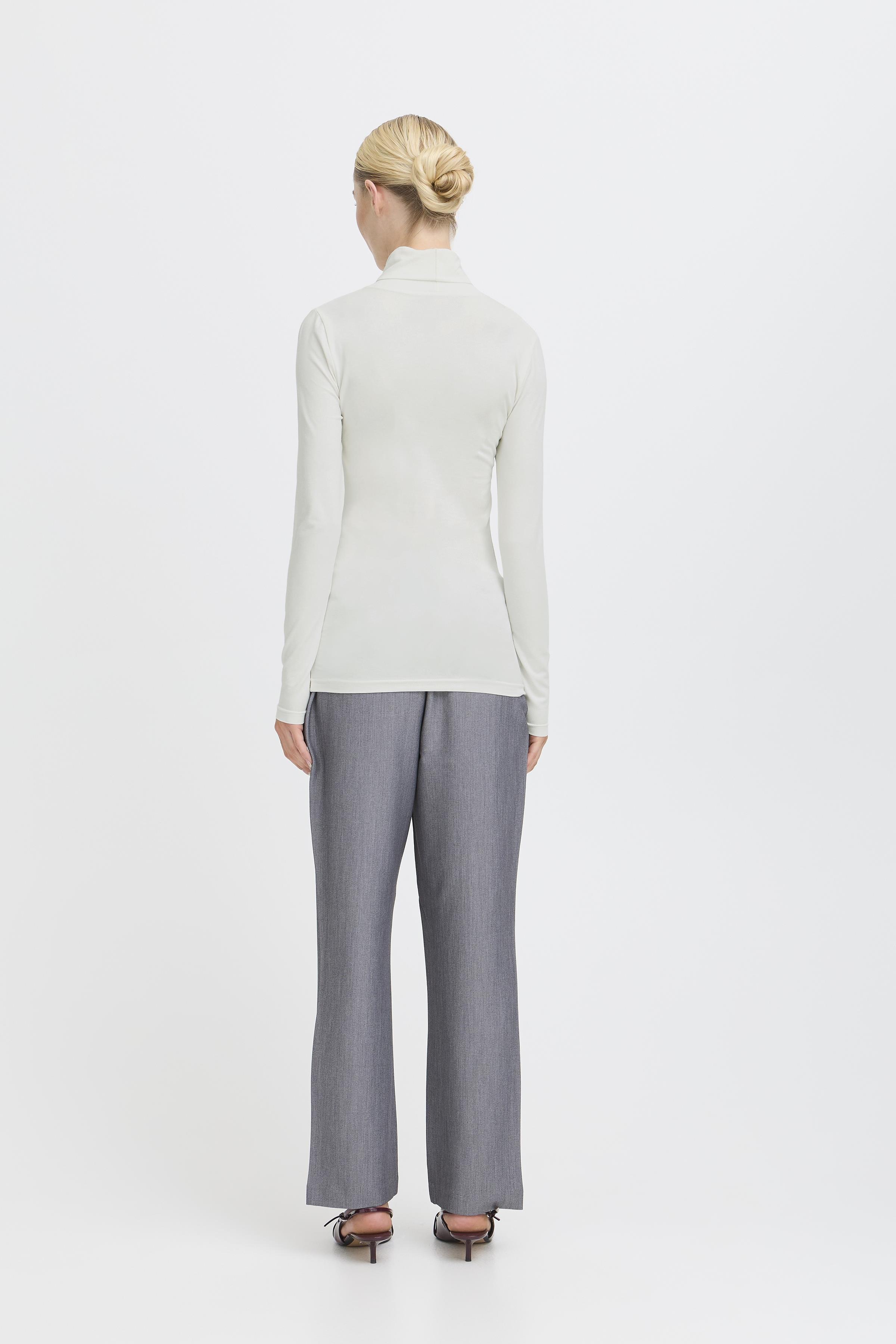 Turtleneck with long sleeves in off white colour | b.young