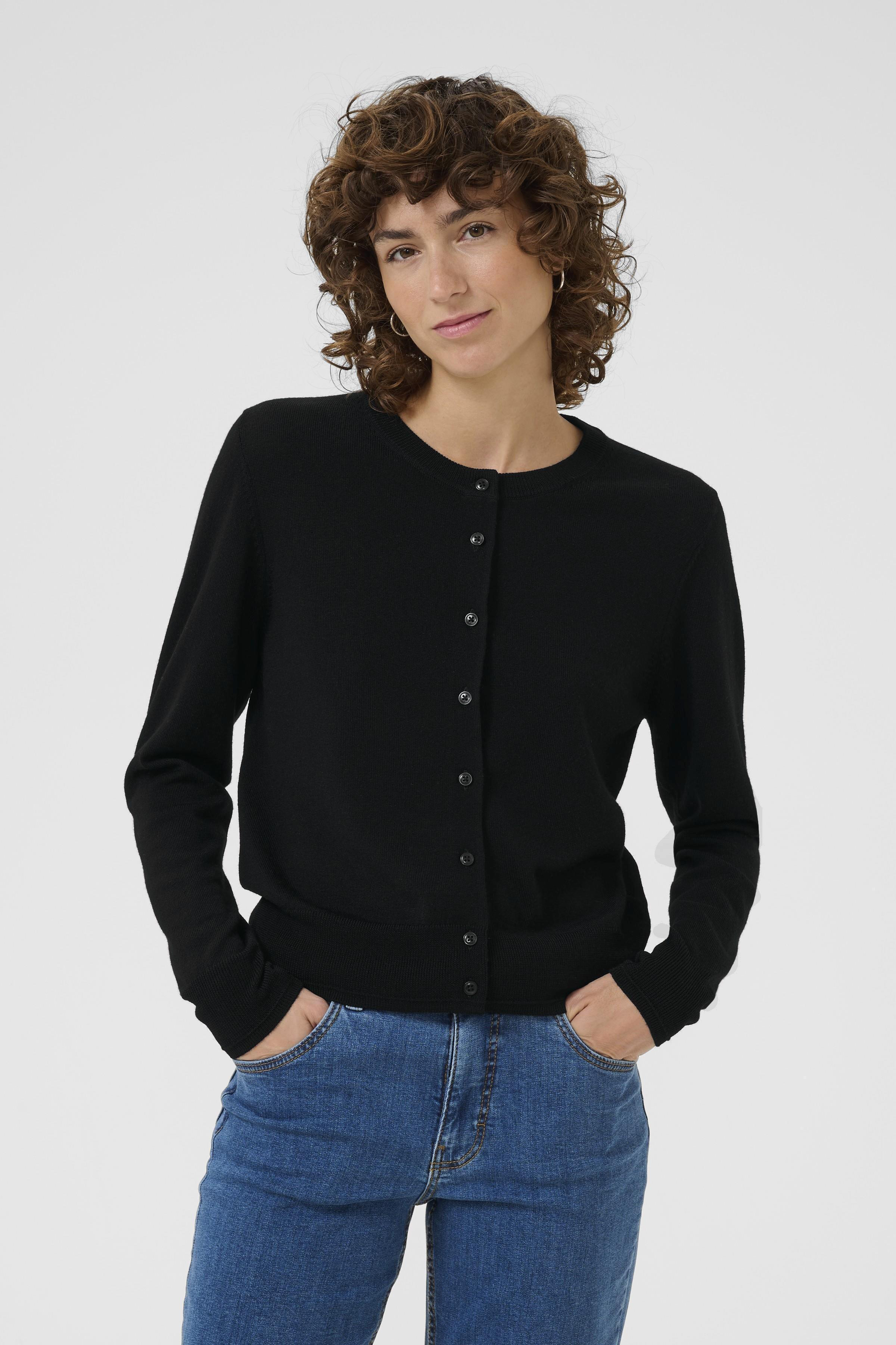 NoelaniPW Cardigan in black wool