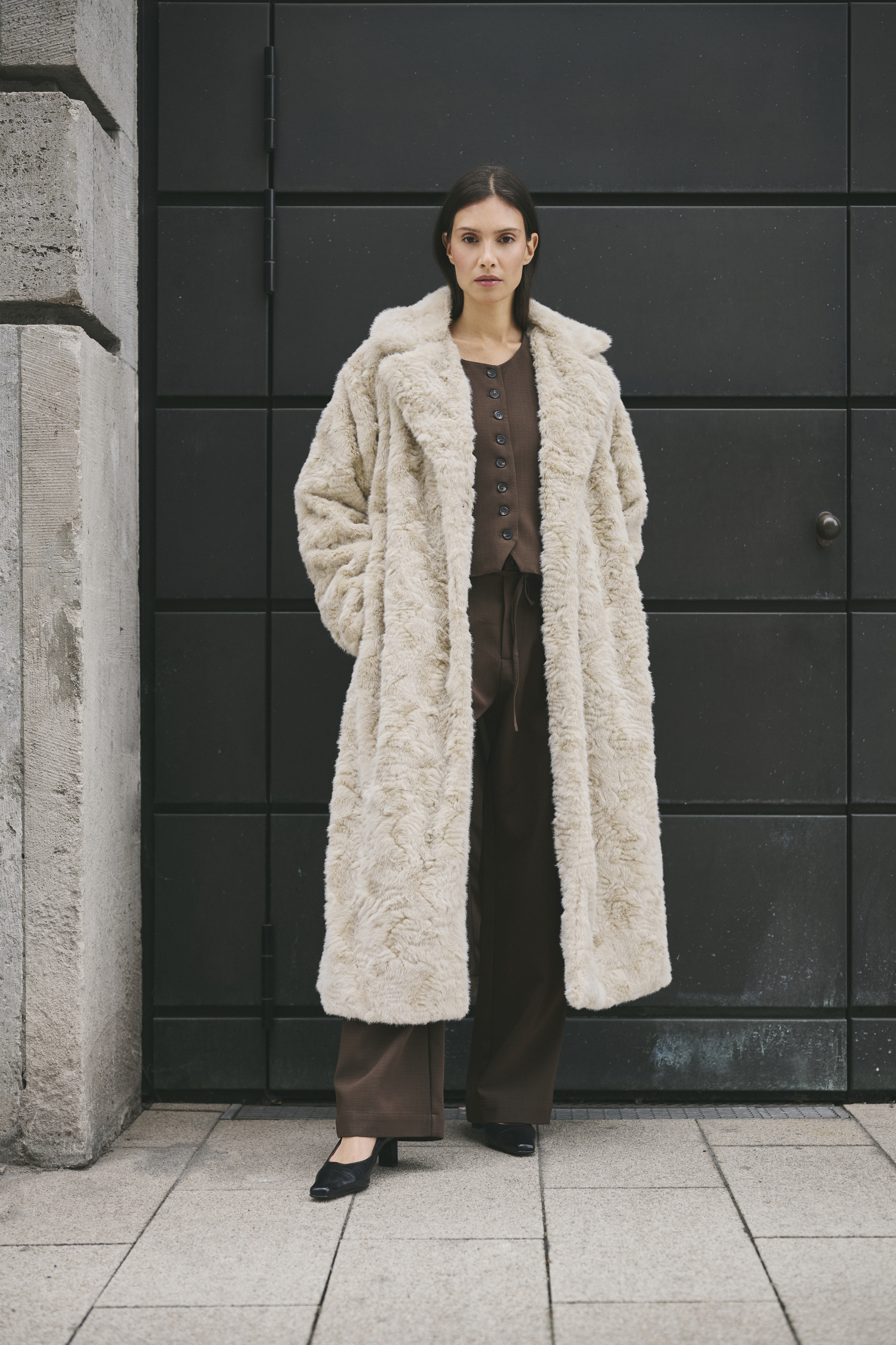 【美品】 ounce base fur collar coat オンス 韓国 OUNCE base fur collar coat - メルカリ