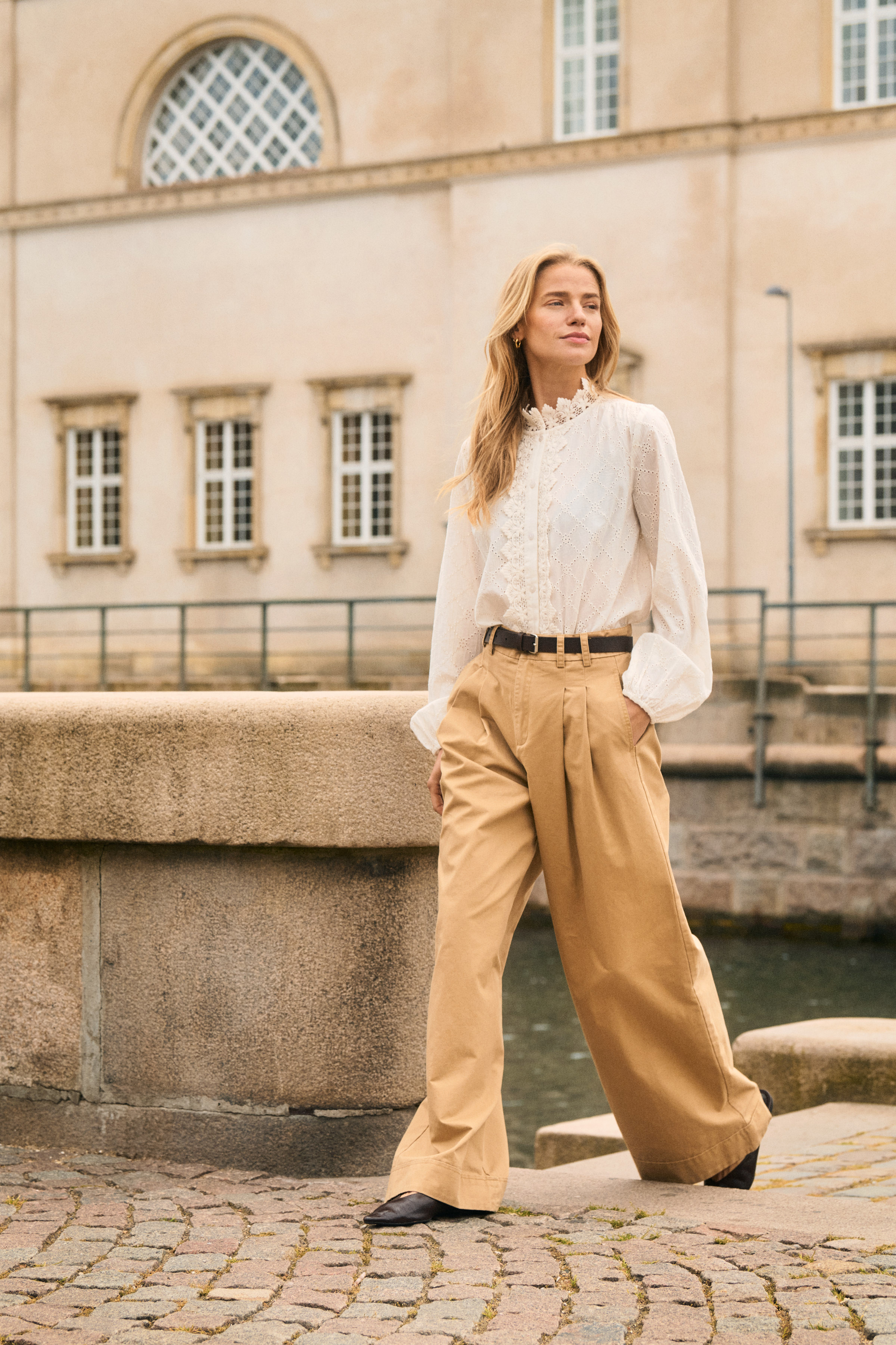 ParkerSZ Trousers in tiger's eye / brown cotton