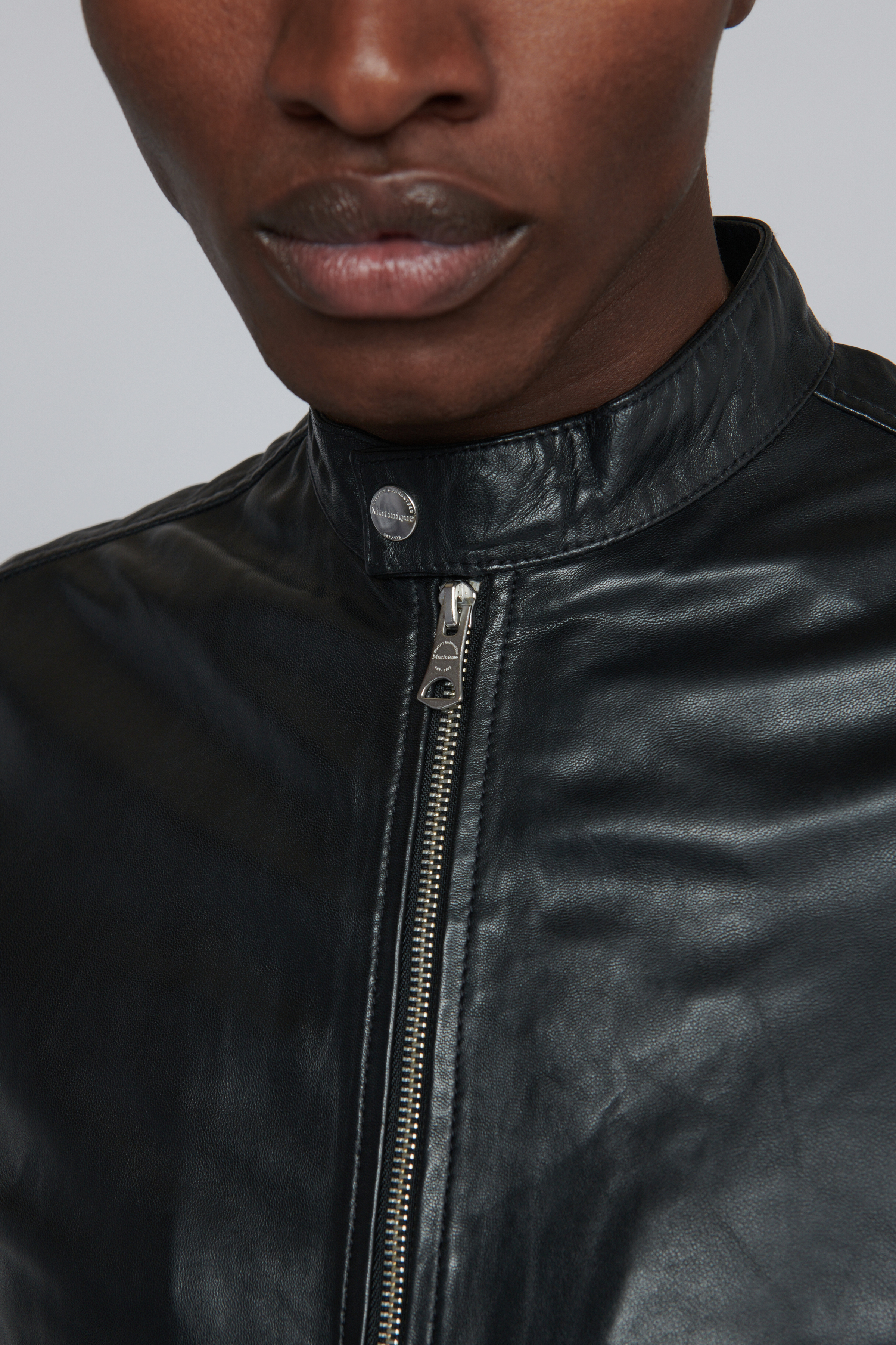 MAADRON OUTERWEAR IN BLACK LAMB LEATHER