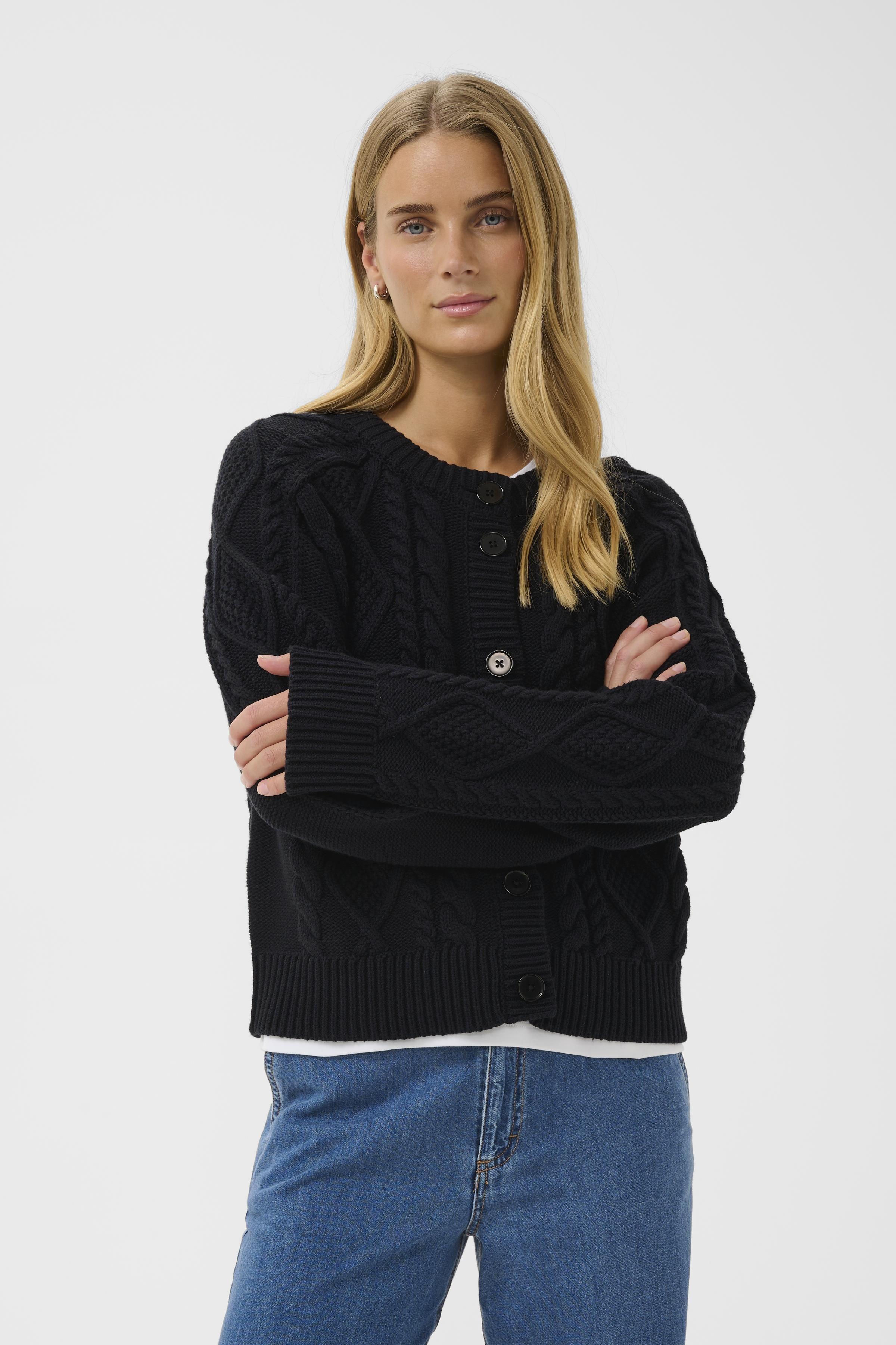 ZayraPW Cardigan in dark navy / blue colour