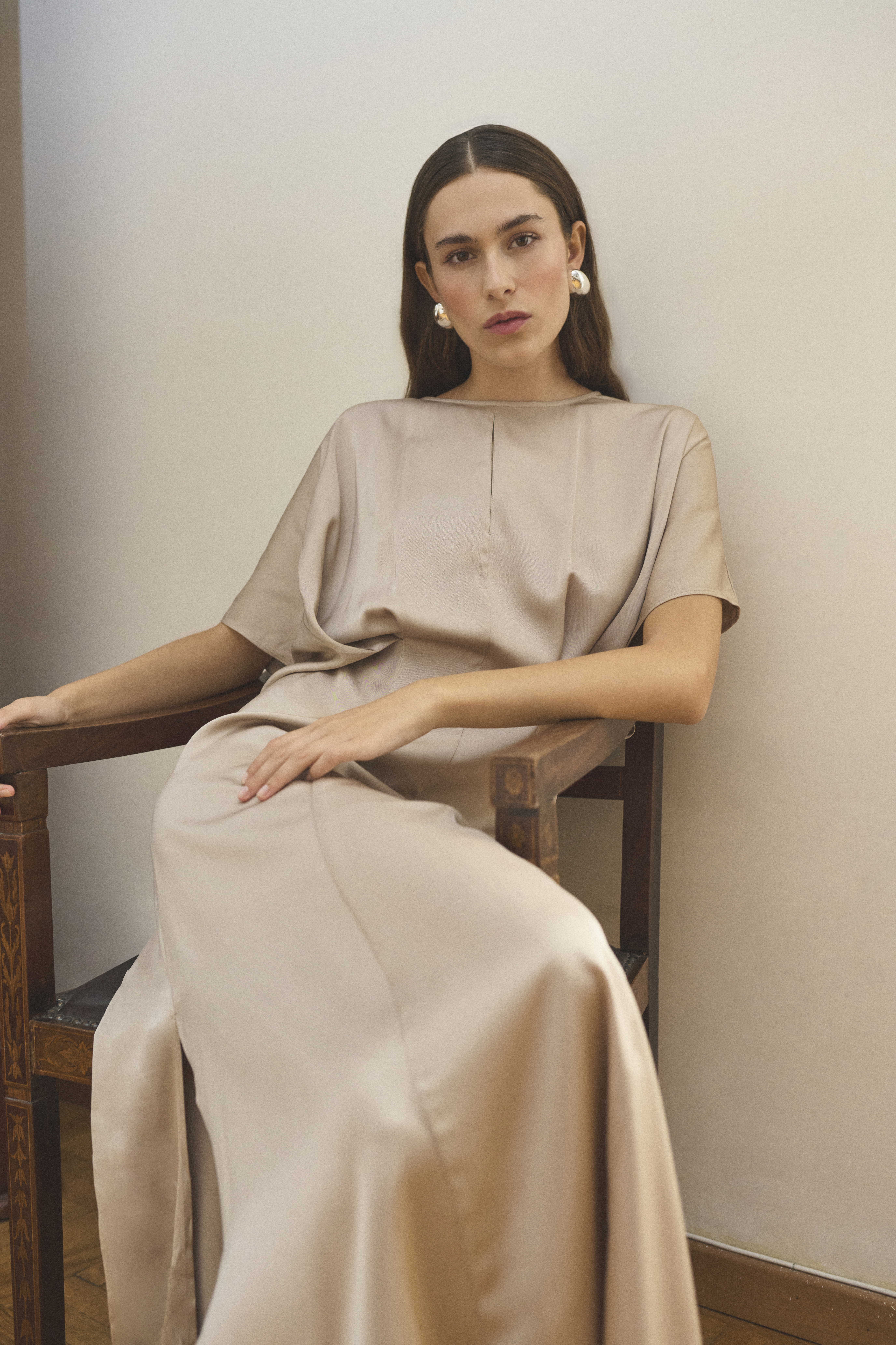 KBThorun Dress in simply taupe / grey colour