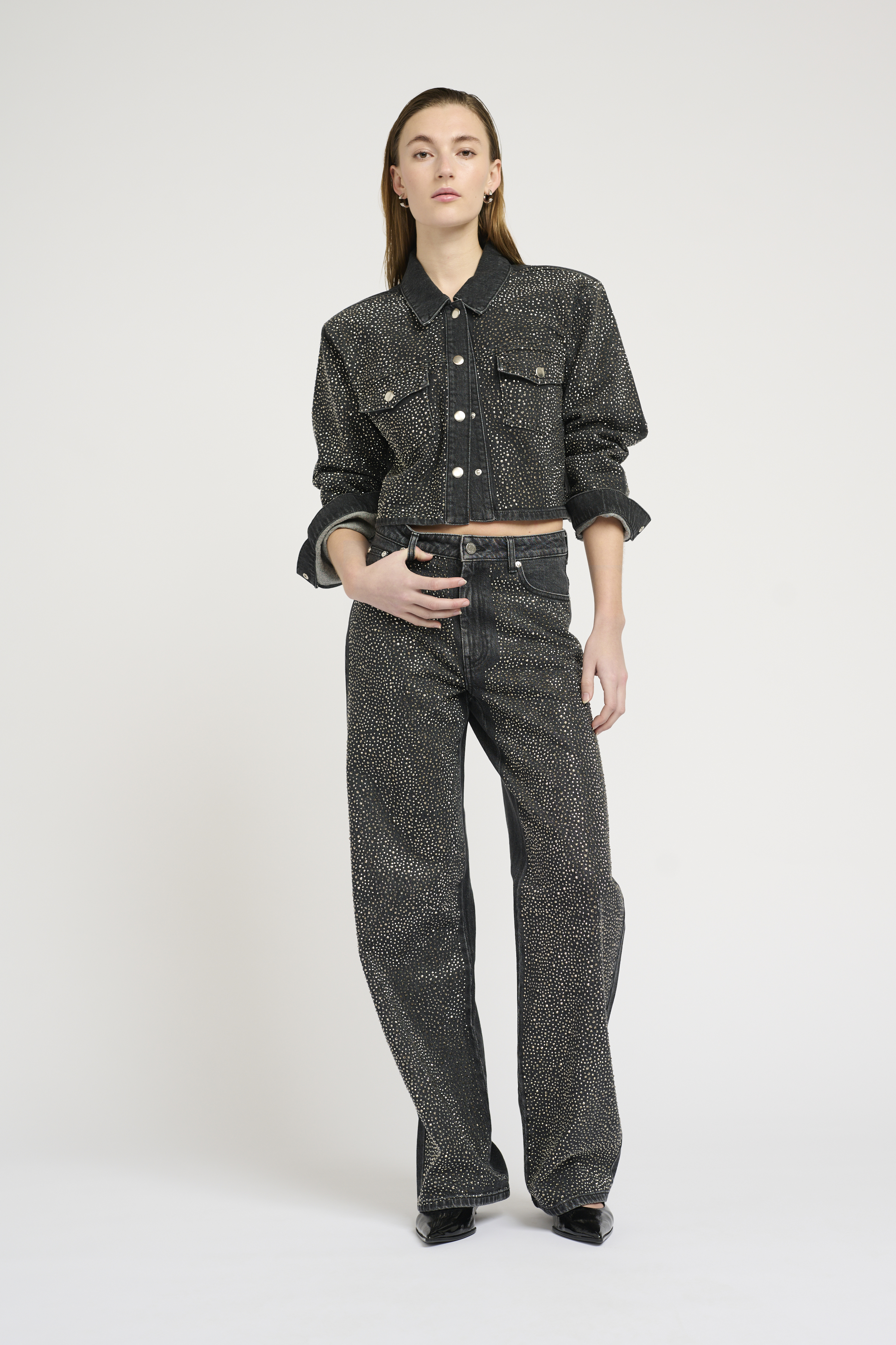 ZorahGZ Jeans in dark grey washed cotton