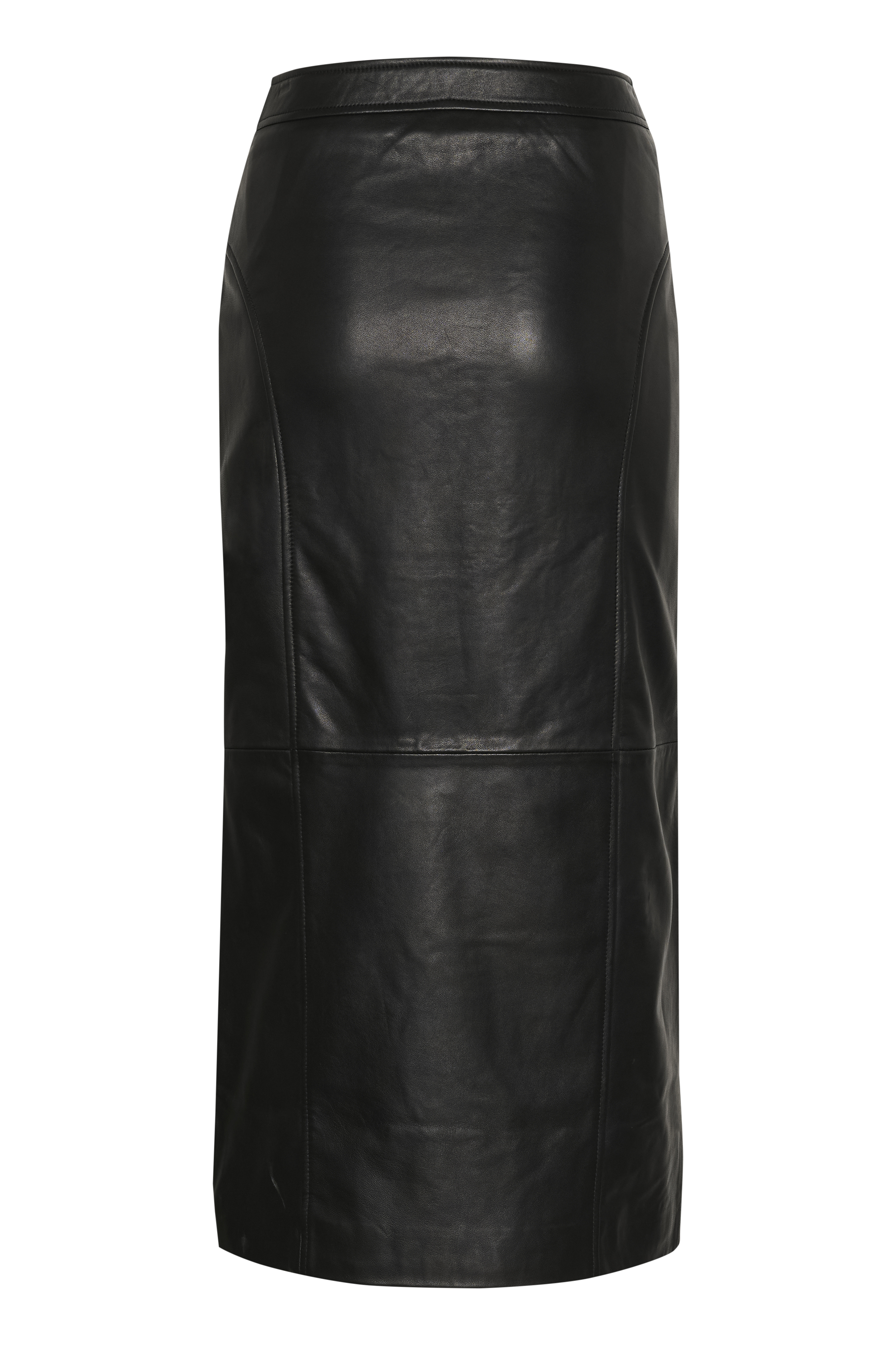 KhalieGZ Leather skirt in black lamb leather